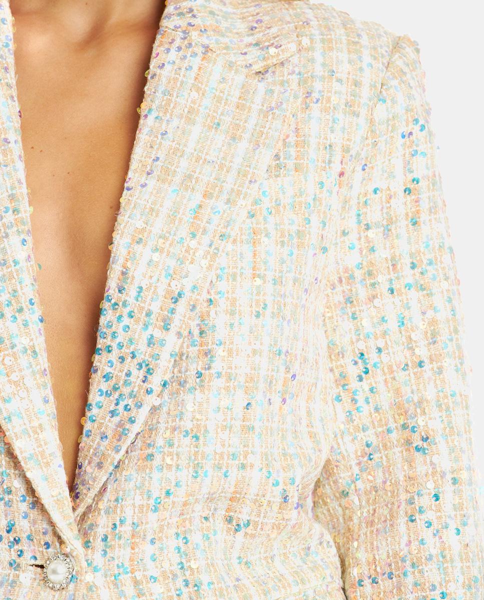BLAZER CUADROS LENTEJUELAS - Image 4