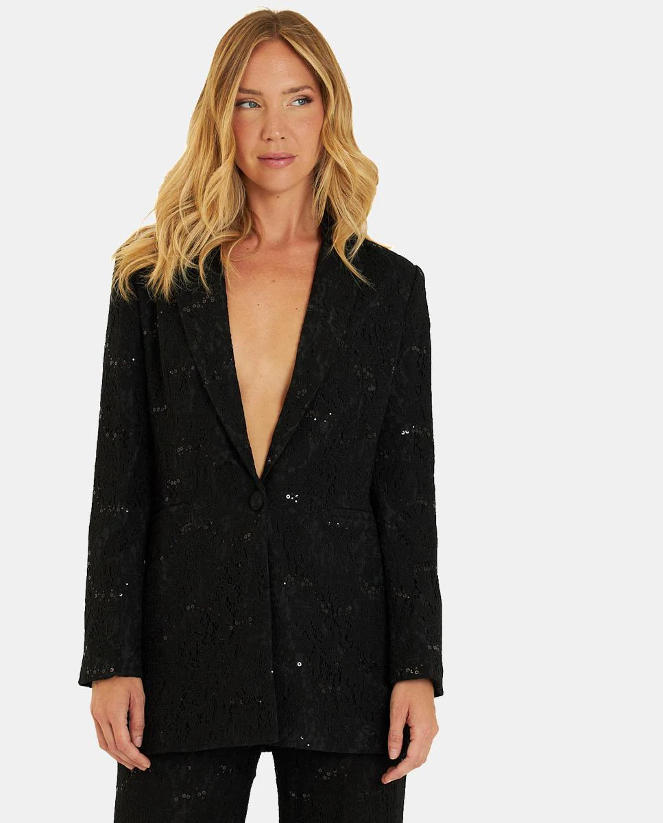 BLAZER ENCAJE CON LENTEJUELAS - Image 2