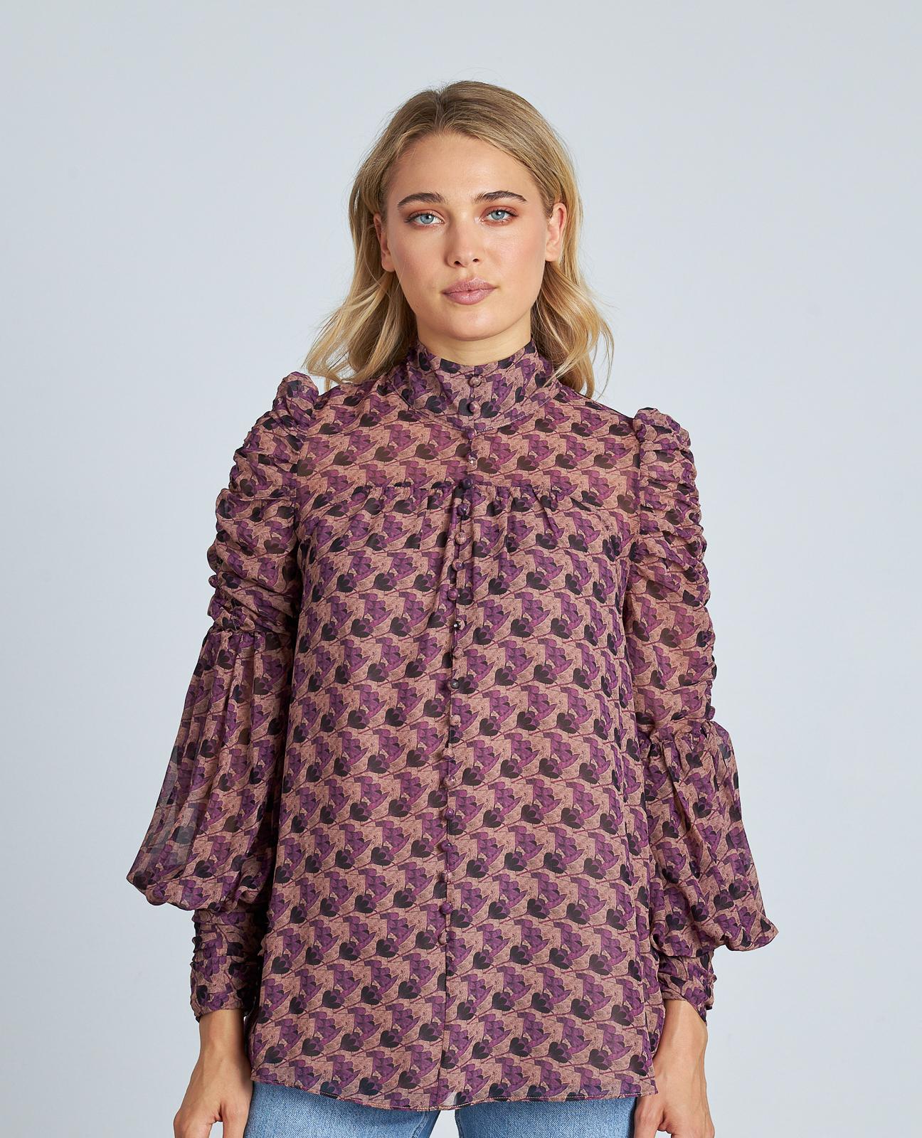 BLUSA ESTAMPADA ABOTONADA - Image 3