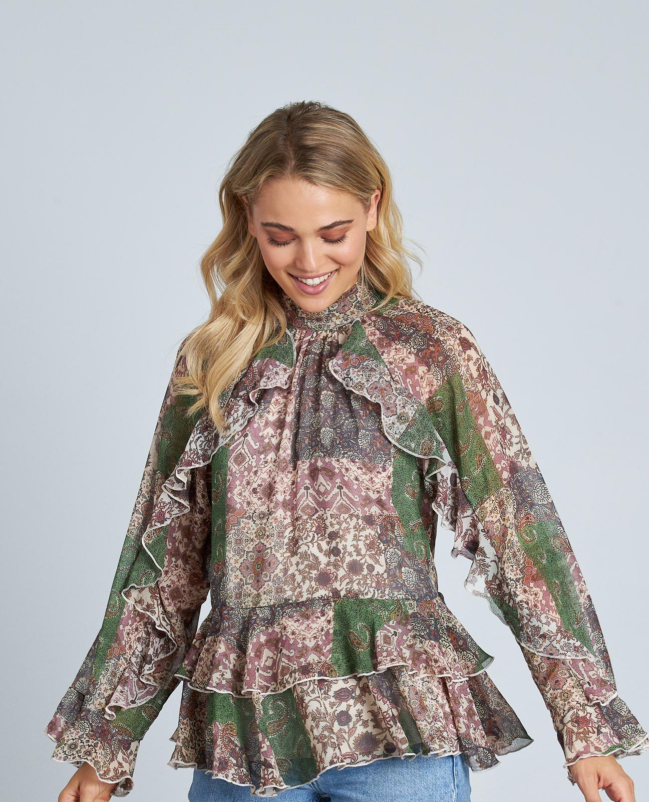 BLUSA ESTAMPADA VOLANTES - Image 3