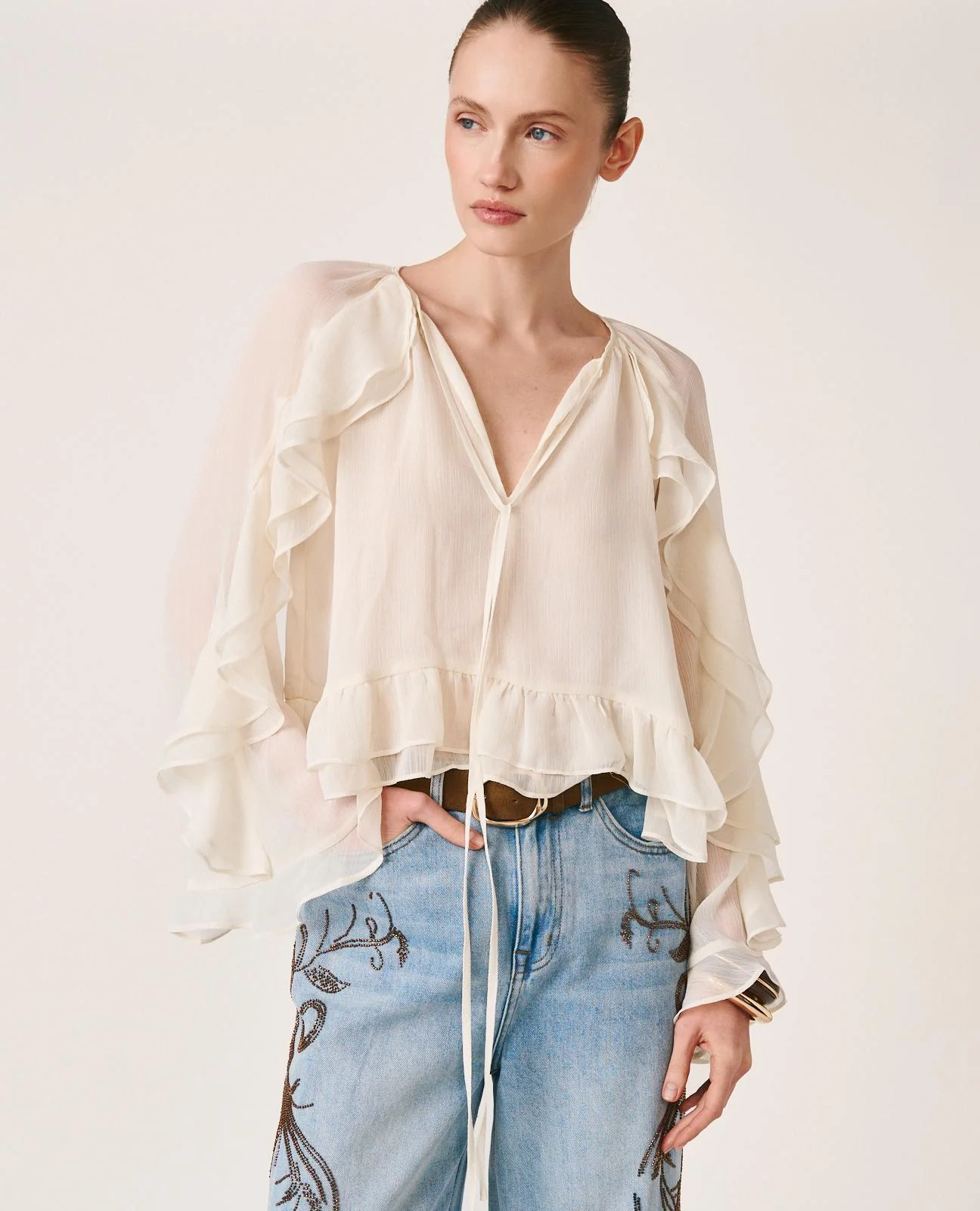 BLUSA MANGA VOLANTES - Image 2
