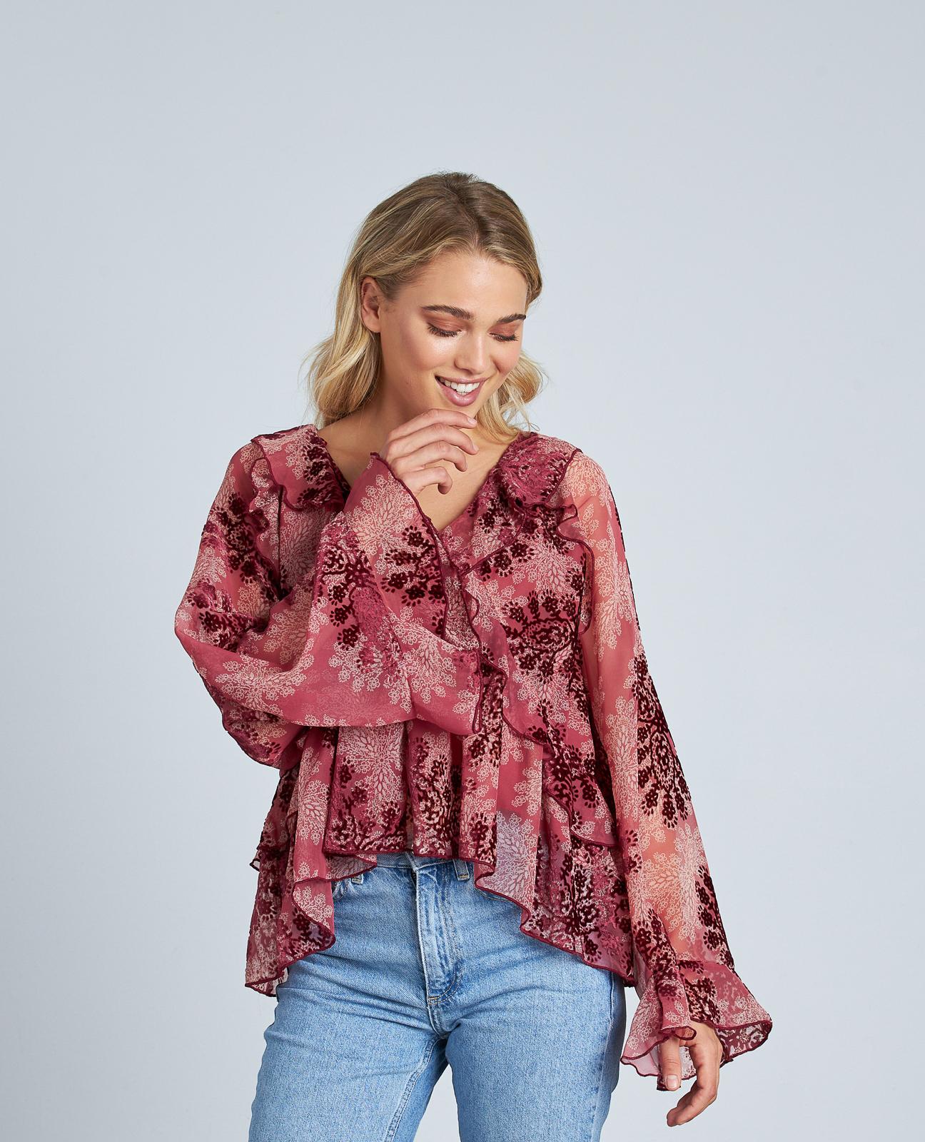 BLUSA VOLANTES ESTAMPADA - Image 2