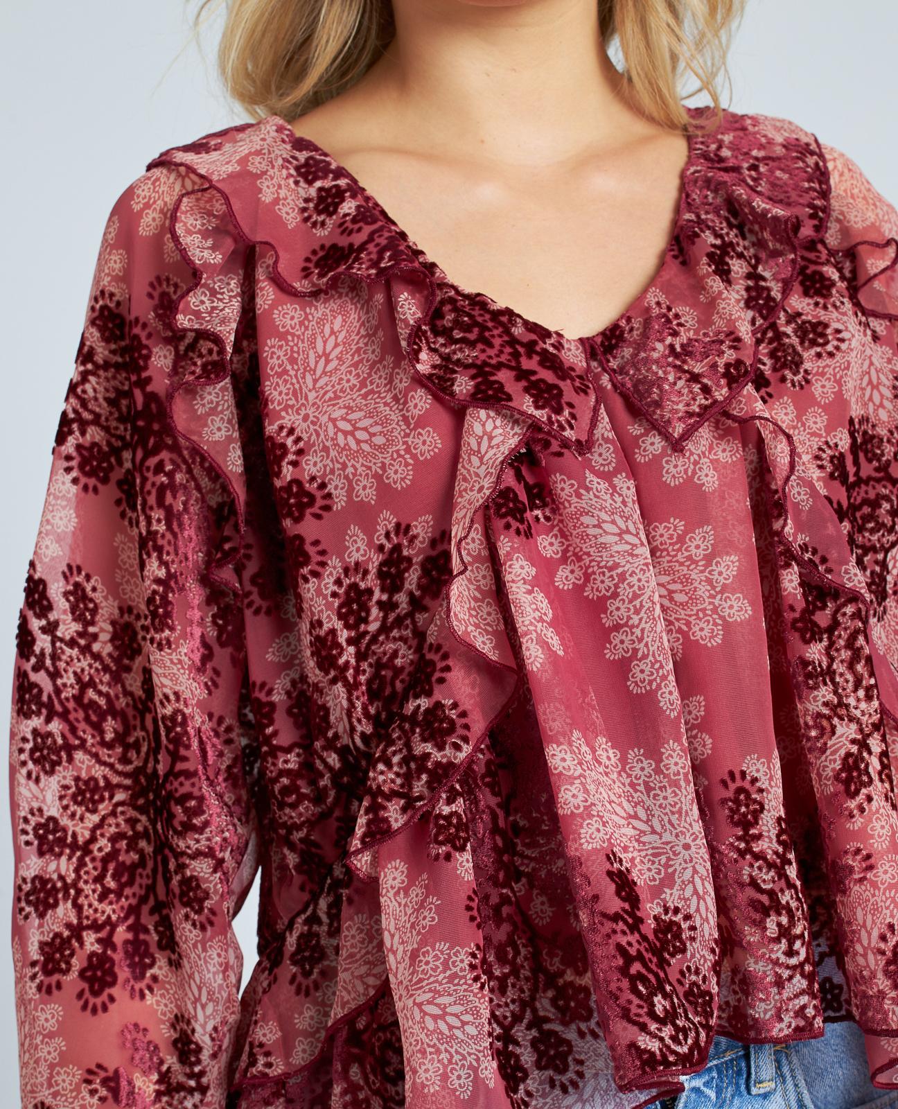 BLUSA VOLANTES ESTAMPADA - Image 4