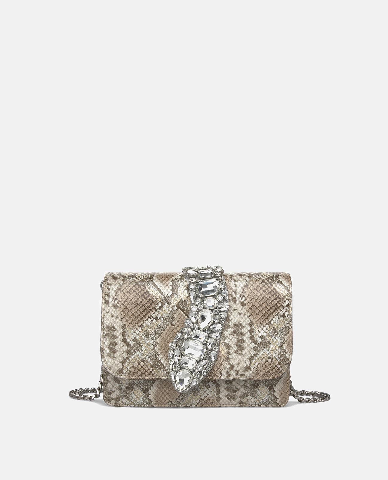 BOLSO BANDOLERA SOLAPA SERPIENTE