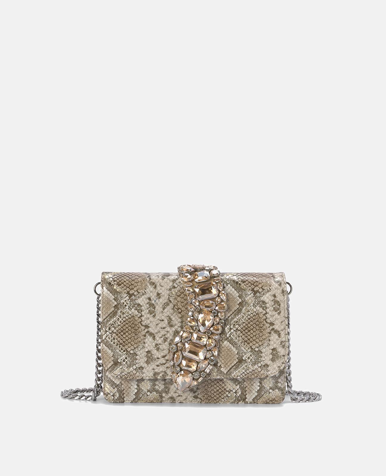 BOLSO BANDOLERA SOLAPA SERPIENTE