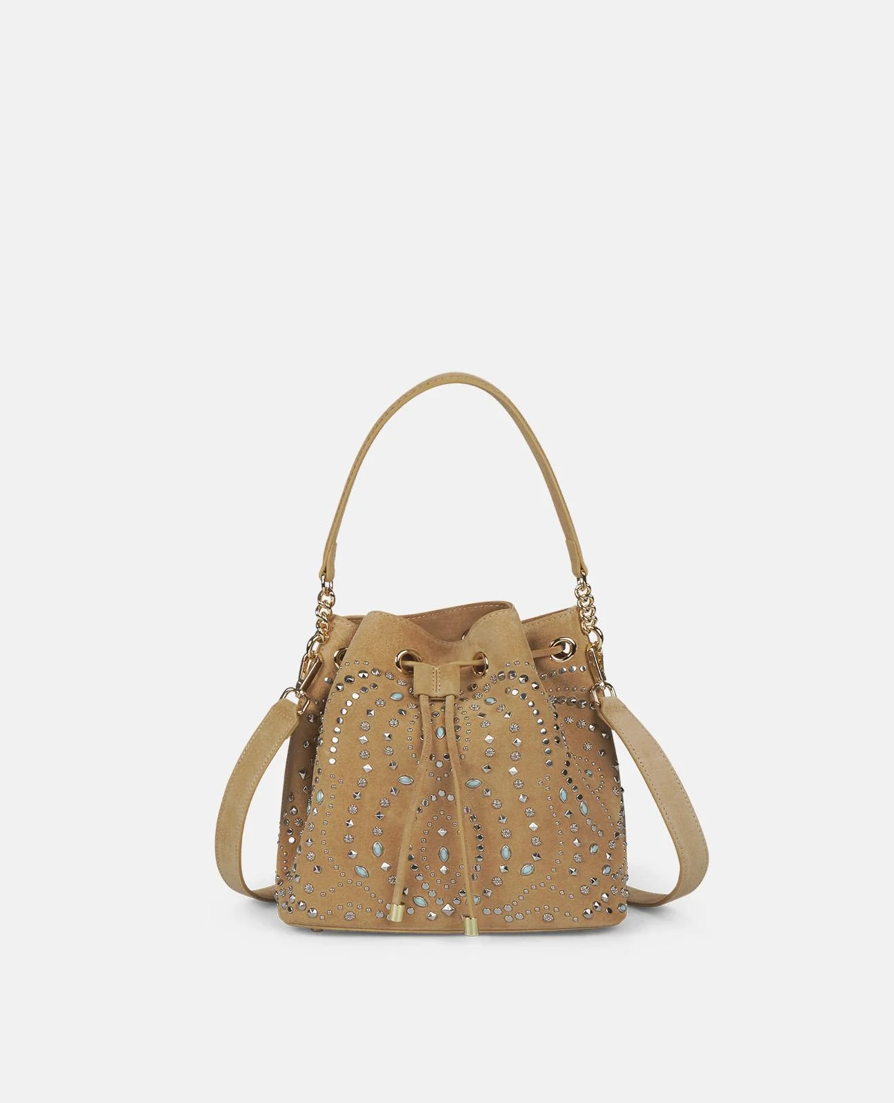 BOLSO BOMBONERA CON TACHAS