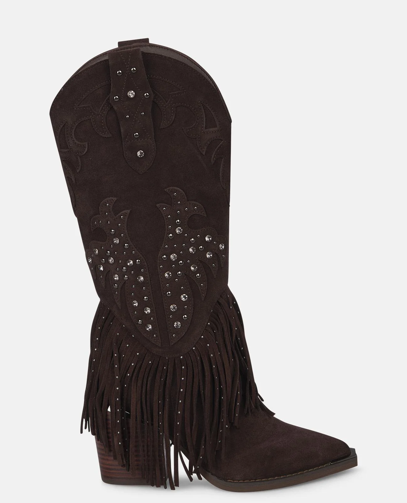 BOTA TACÓN FLECOS TACHAS