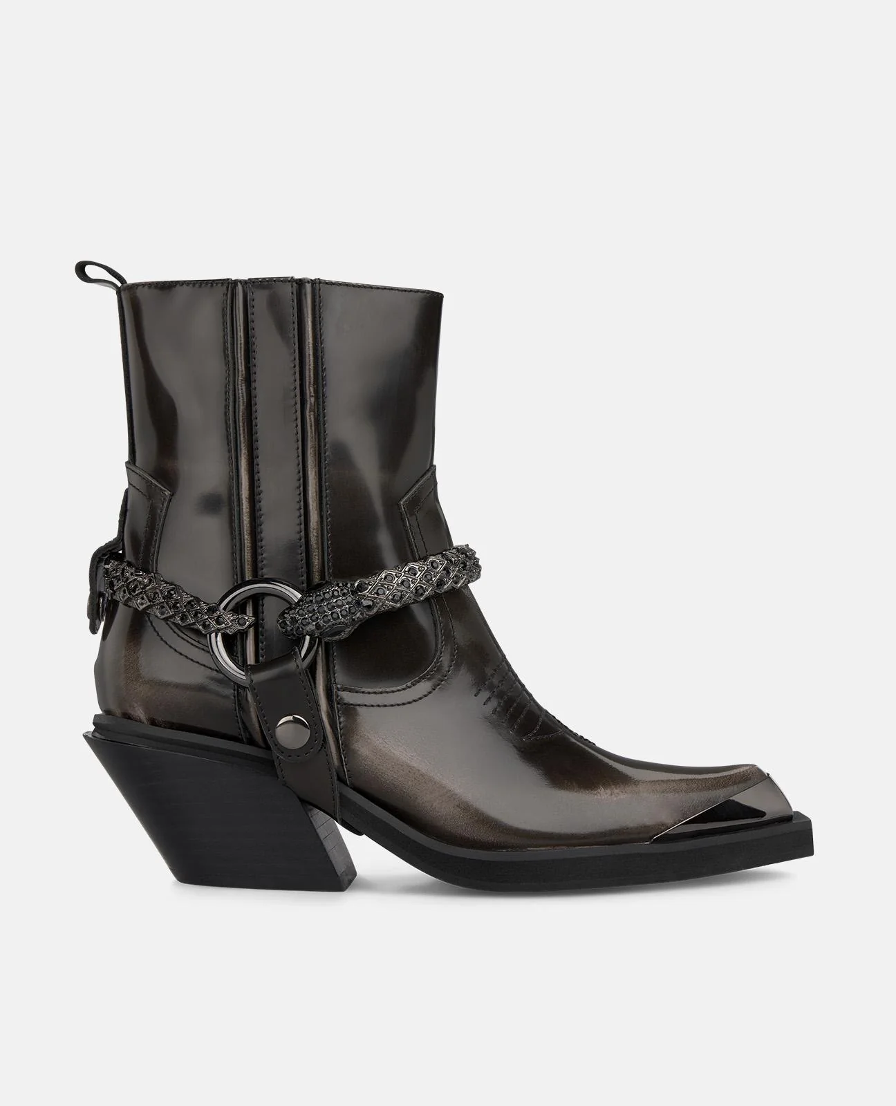 BOTINES CON DETALLE SERPIENTE