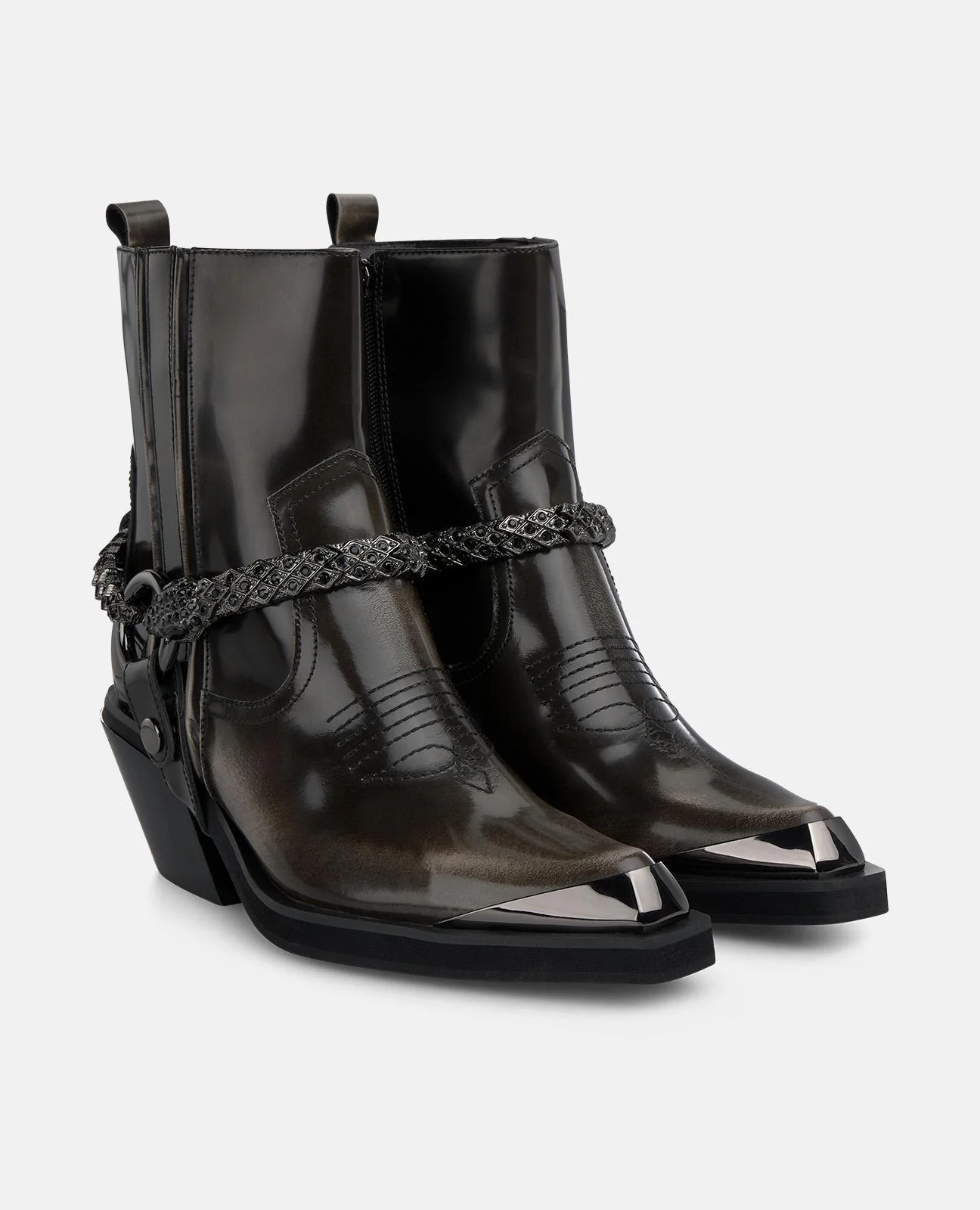 BOTINES CON DETALLE SERPIENTE - Image 2