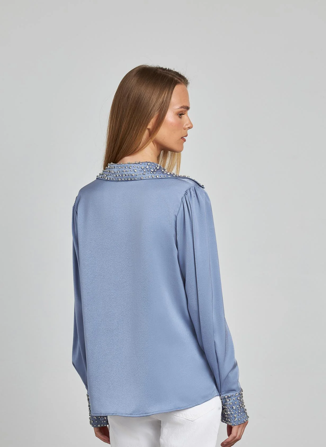 CAMISA EFECTO SATINADO PEDRERÍA - Image 7