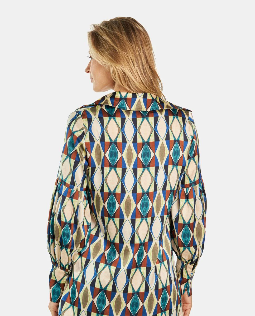 CAMISA SATINADA ESTAMPADA - Image 5