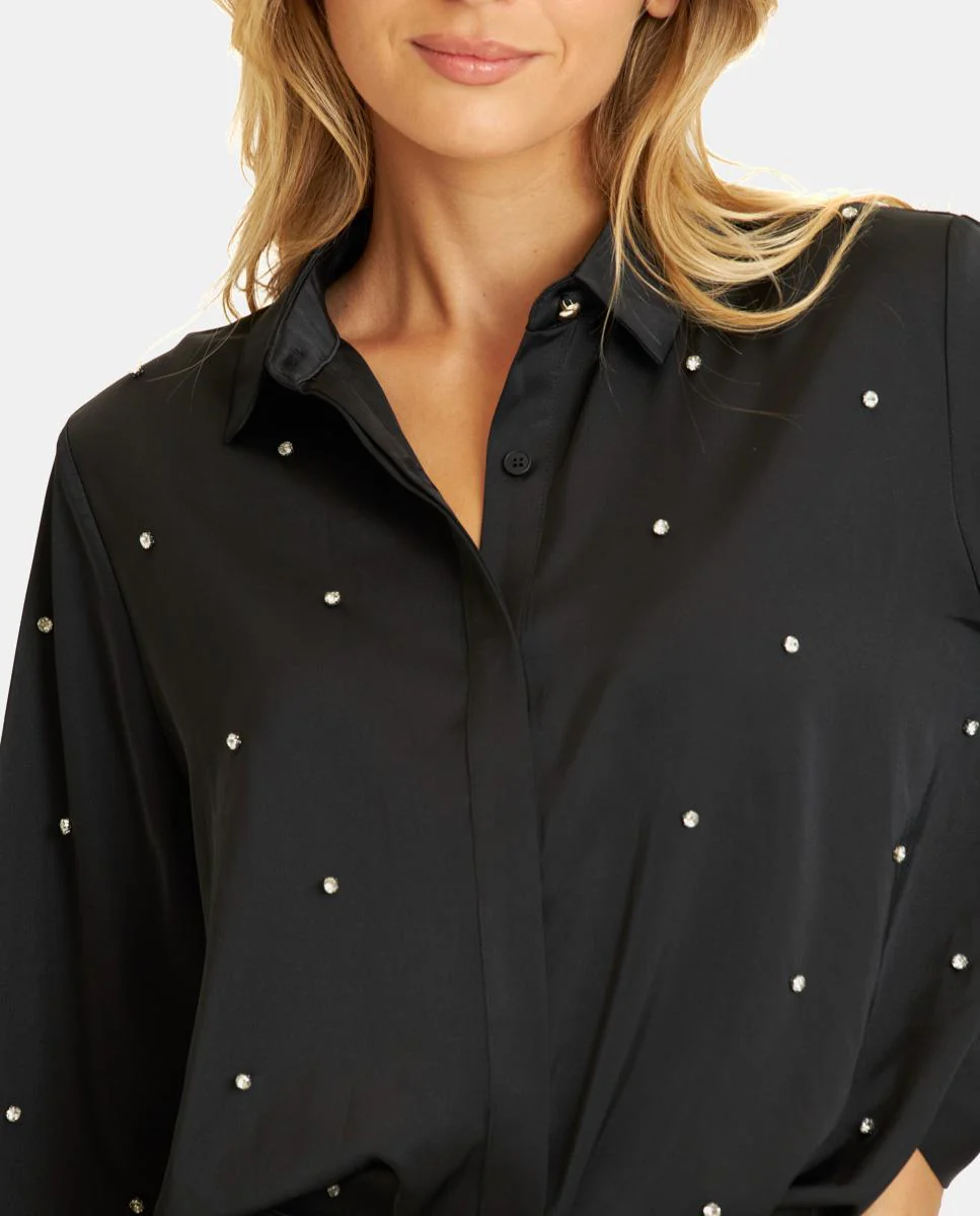 CAMISA SATINADA PEDRERÍA - Image 2