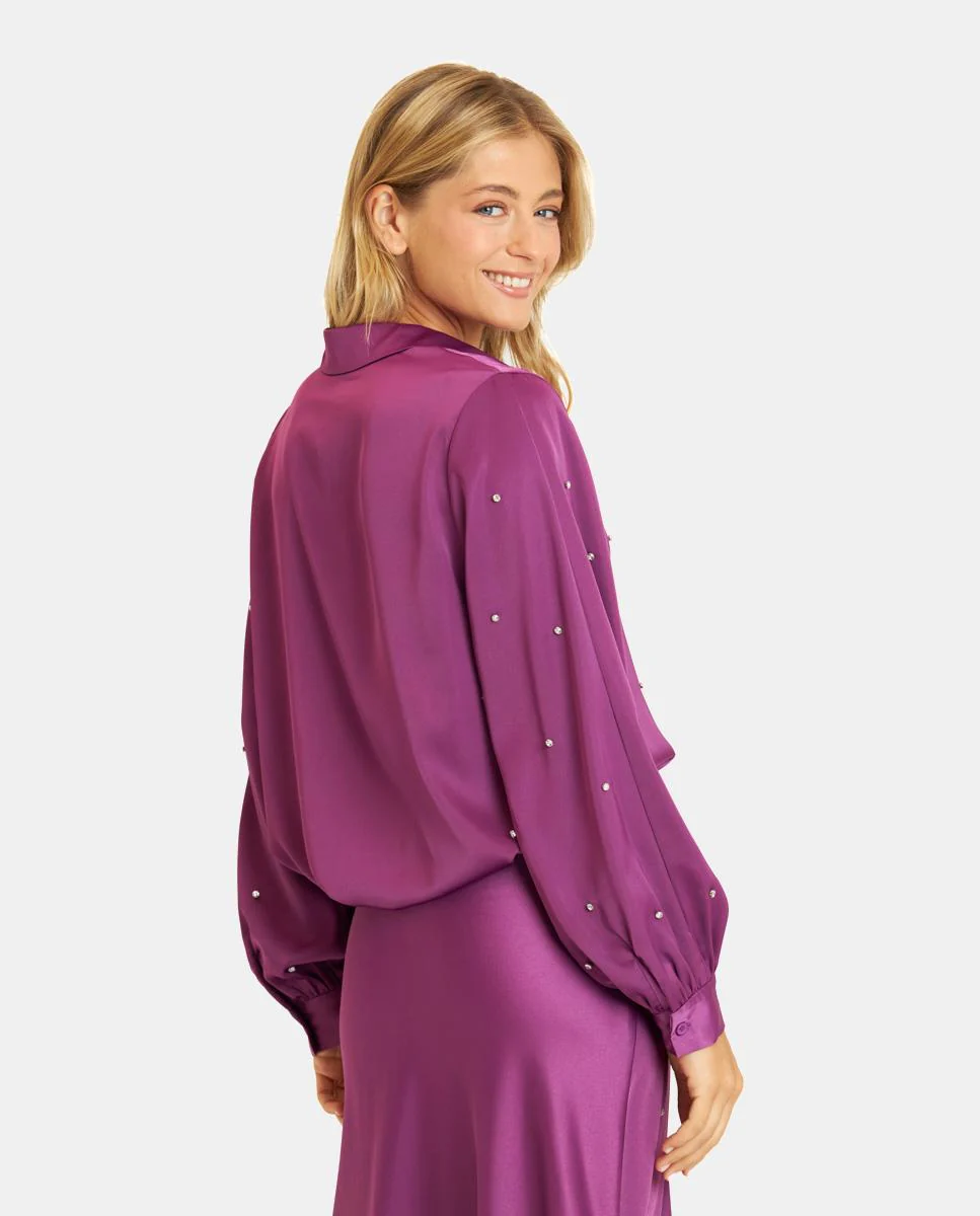 CAMISA SATINADA PEDRERÍA - Image 5