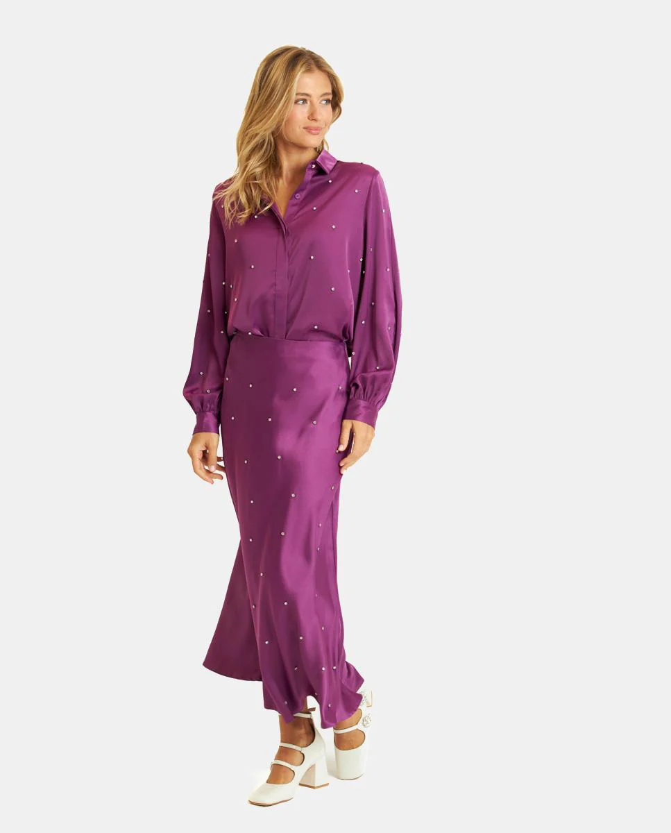 CAMISA SATINADA PEDRERÍA - Image 6