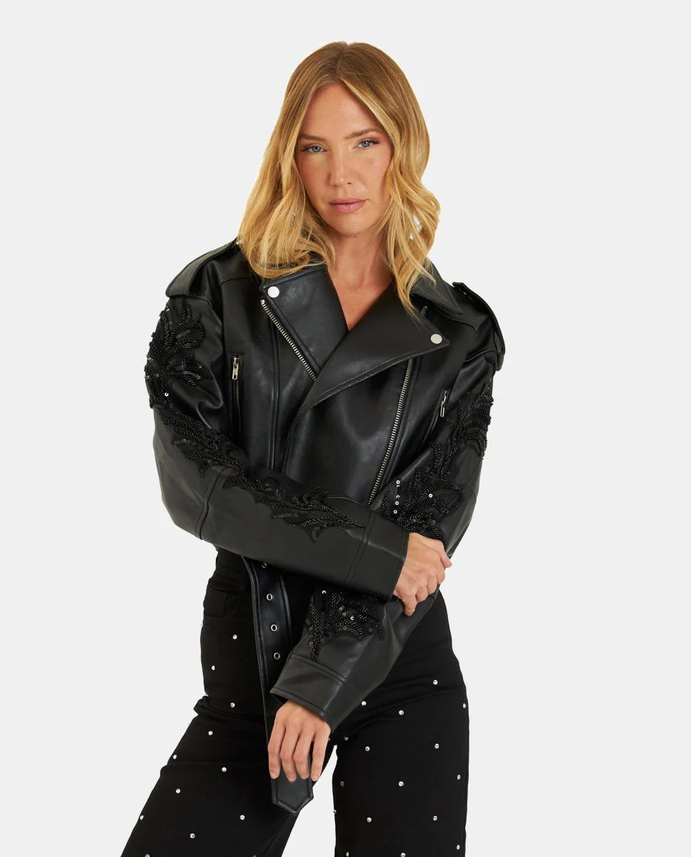 CHAQUETA BIKER PEDRERÍA - Image 4
