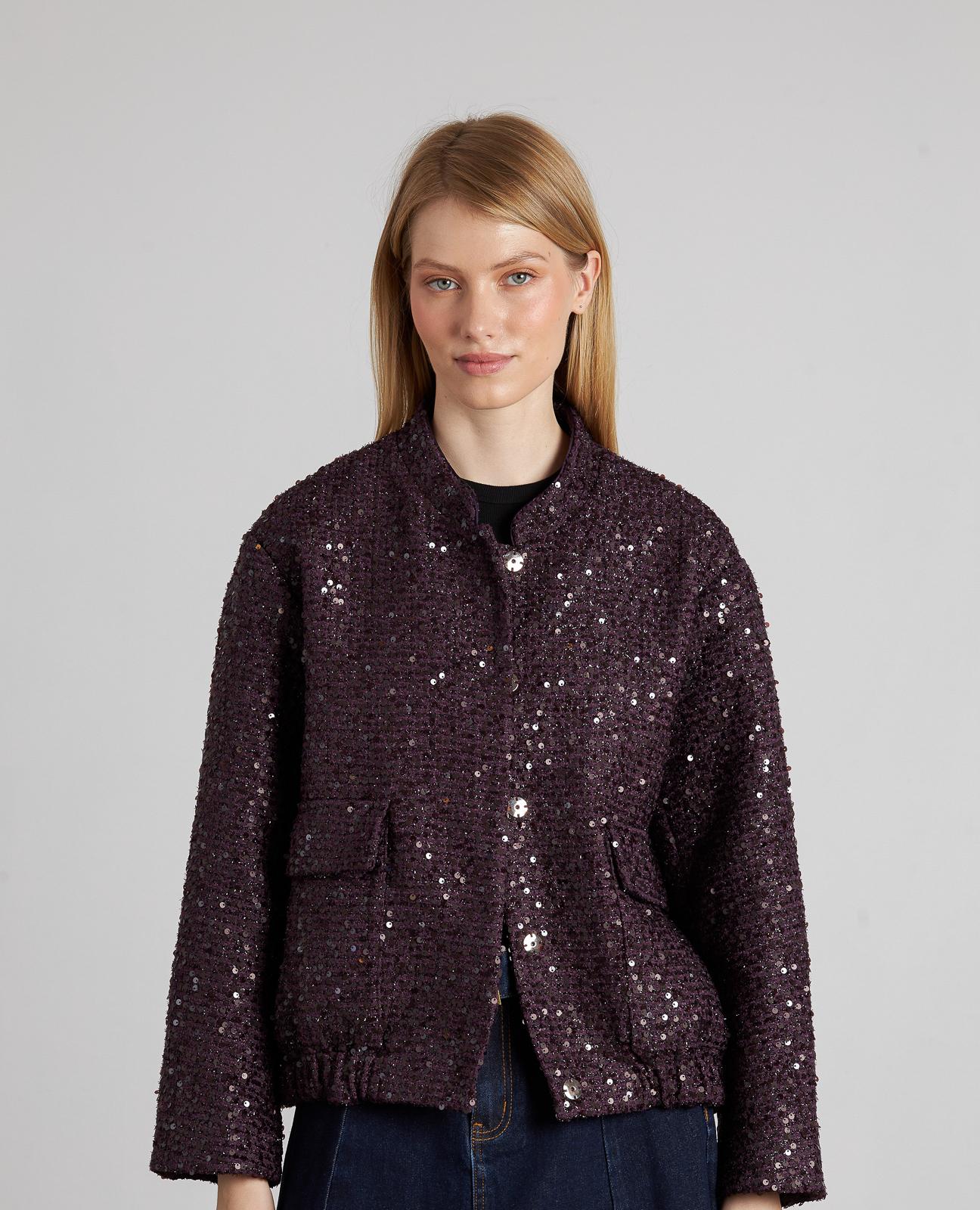 CHAQUETA BOMBER LENTEJUELAS - Image 2
