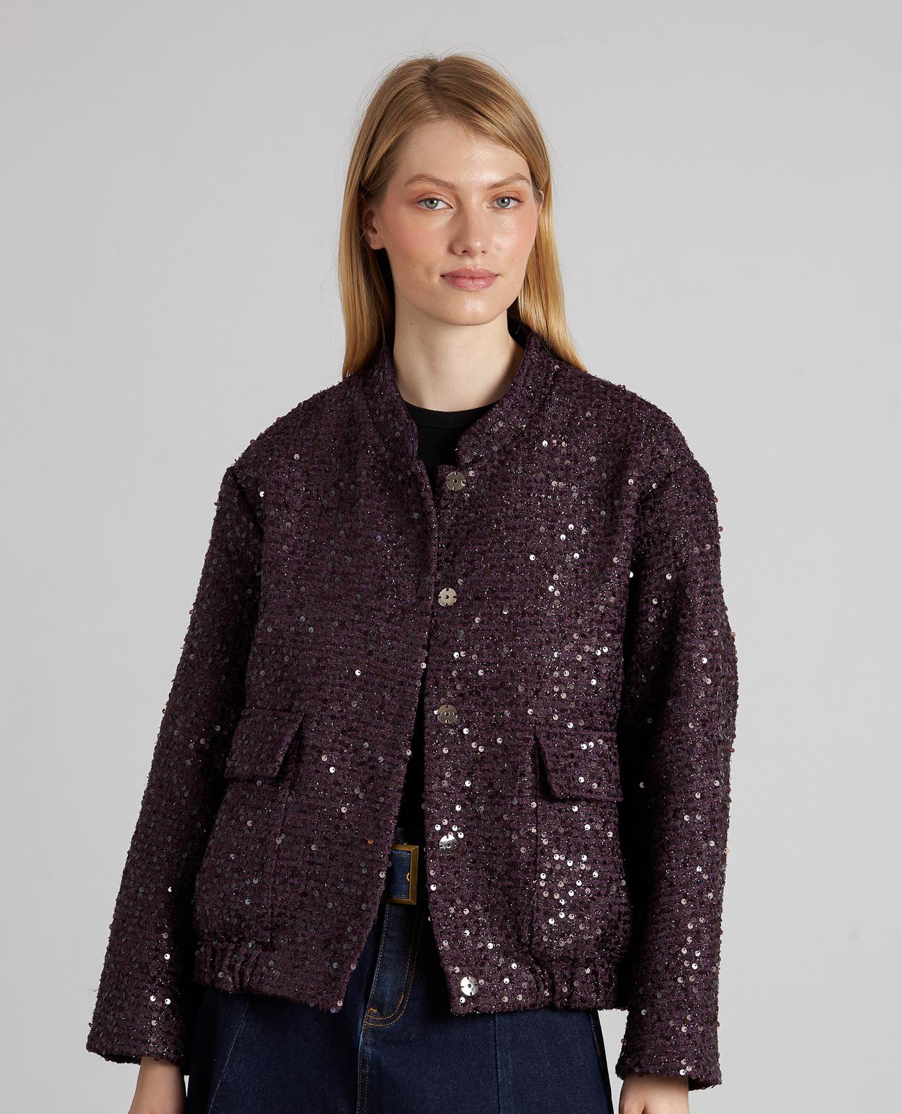 CHAQUETA BOMBER LENTEJUELAS - Image 4