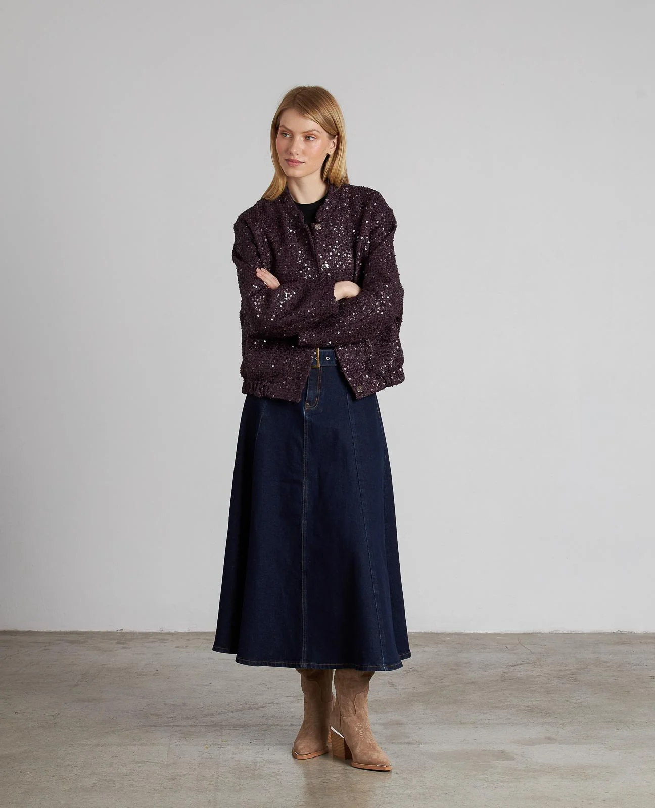 CHAQUETA BOMBER LENTEJUELAS - Image 5