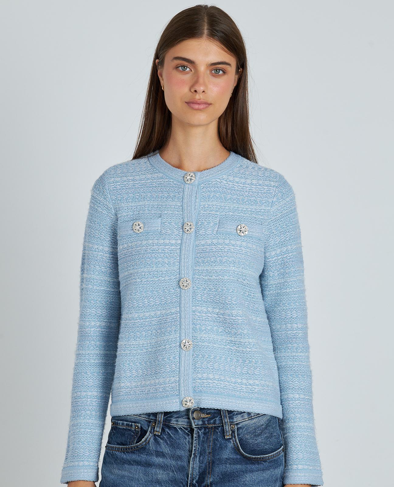 CHAQUETA ESTRUCTURA BOTÓN JOYA