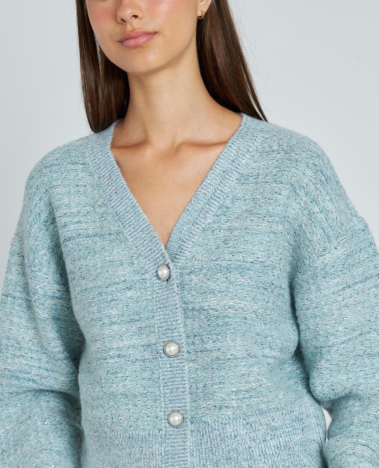 CHAQUETA PUNTO BOTÓN JOYA - Image 5