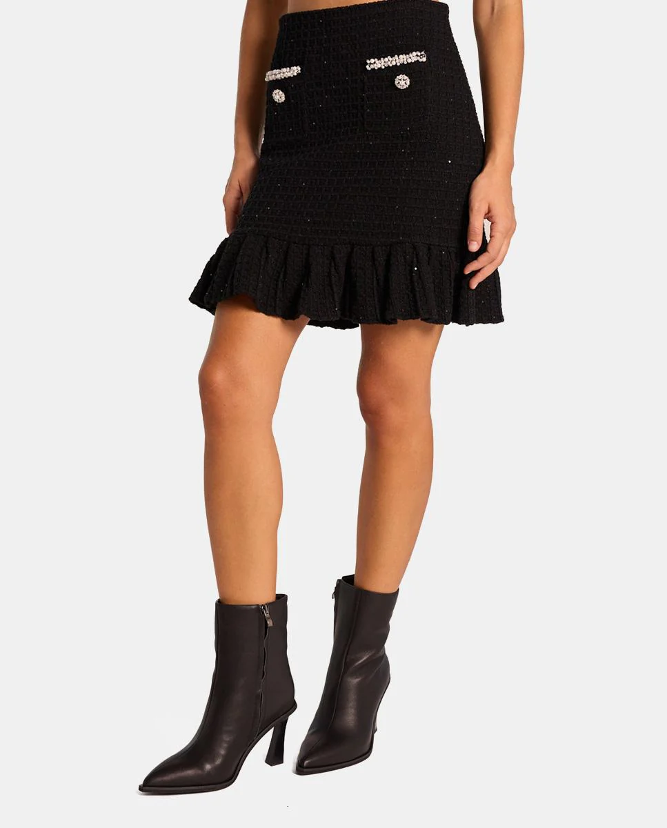 FALDA MINI CON PERLAS - Image 2