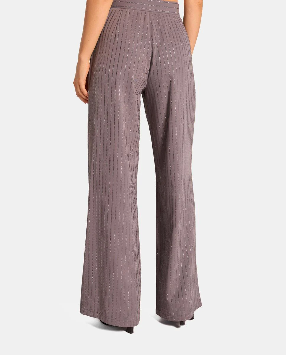 PANTALÓN RECTO RAYAS PEDRERÍA - Image 4