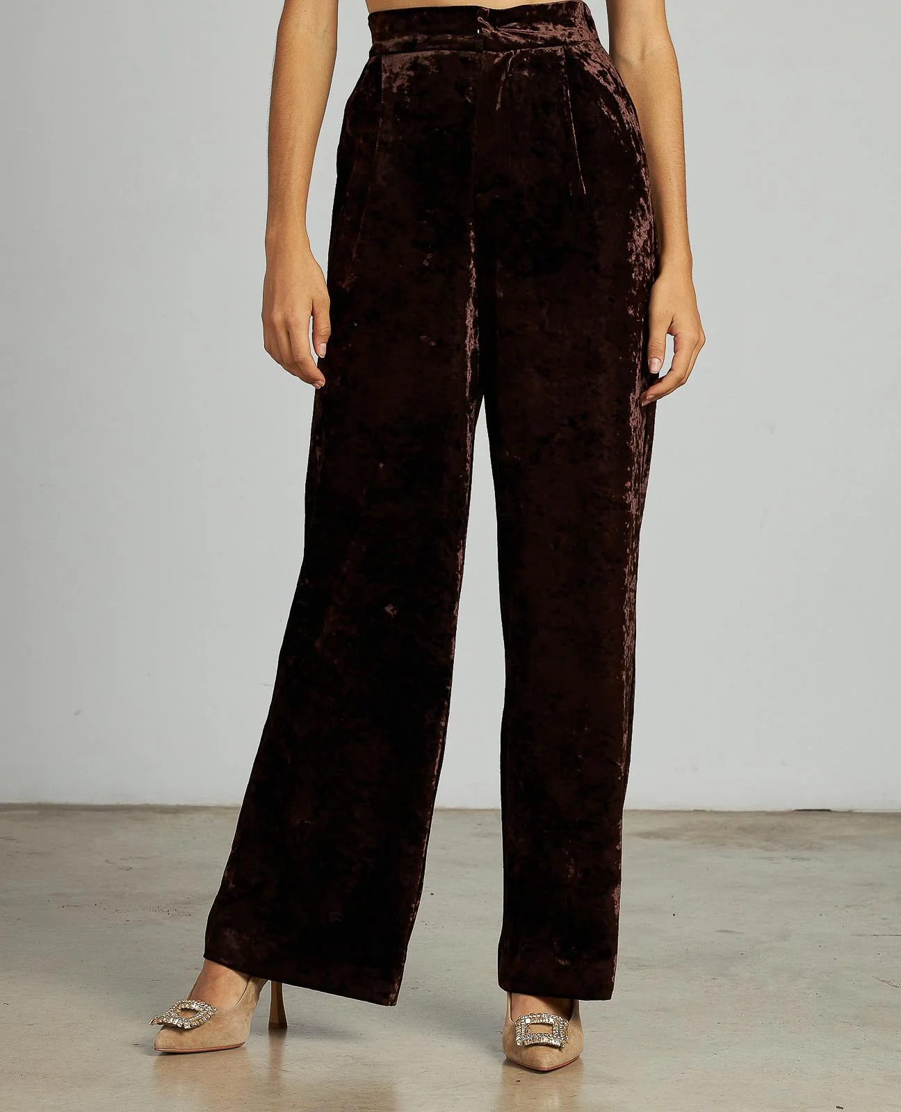PANTALÓN TIRO ALTO TERCIOPELO
