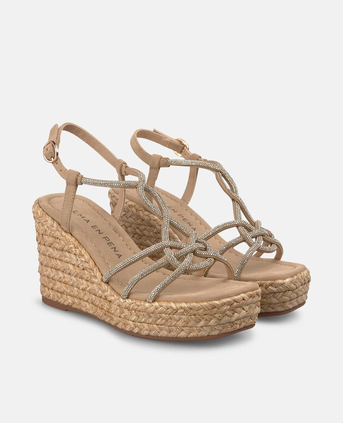 SANDALIA DE PLATAFORMA CON TIRAS ENTRELAZADAS - Image 2