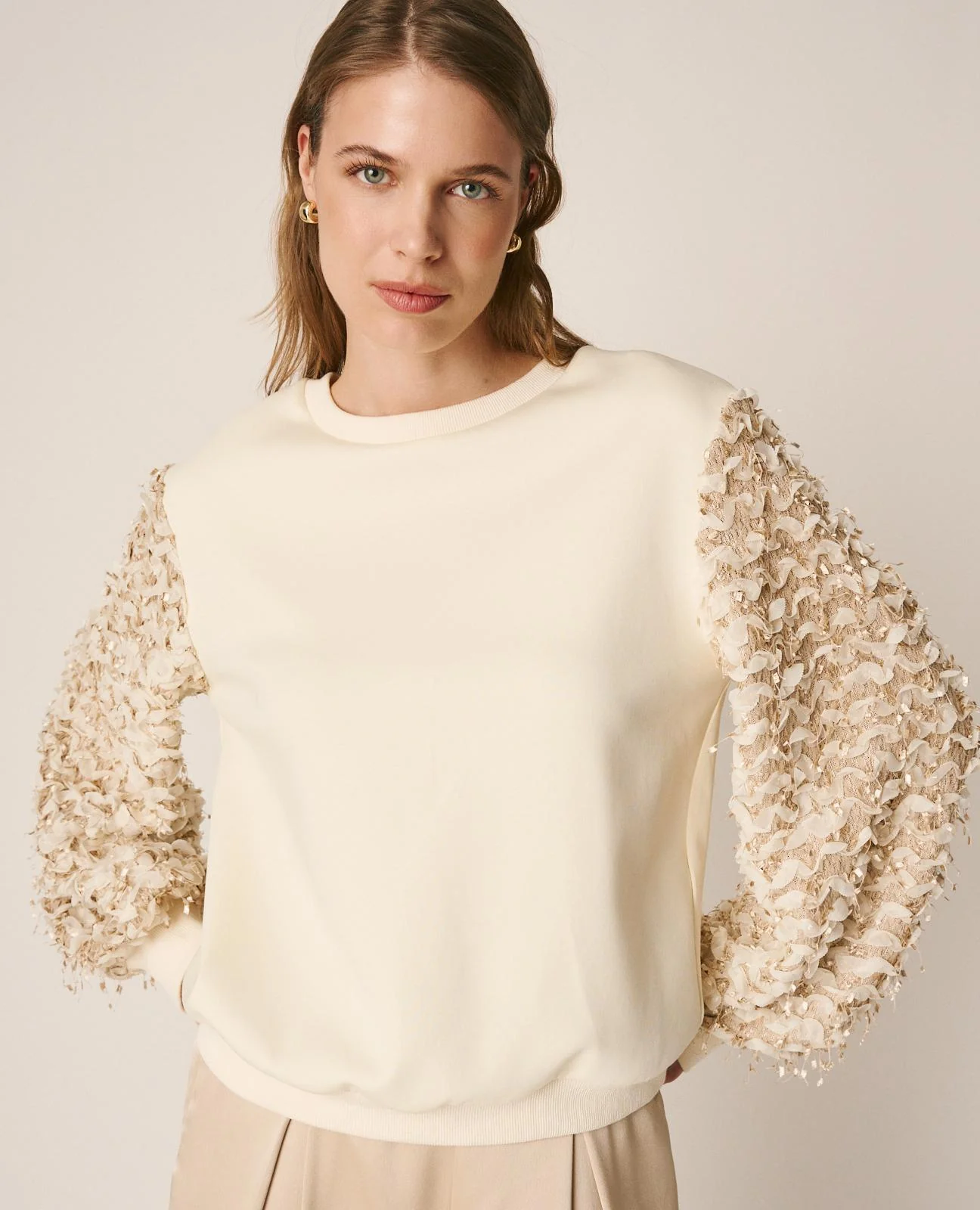 SUDADERA MANGA ABULLONADA - Image 6