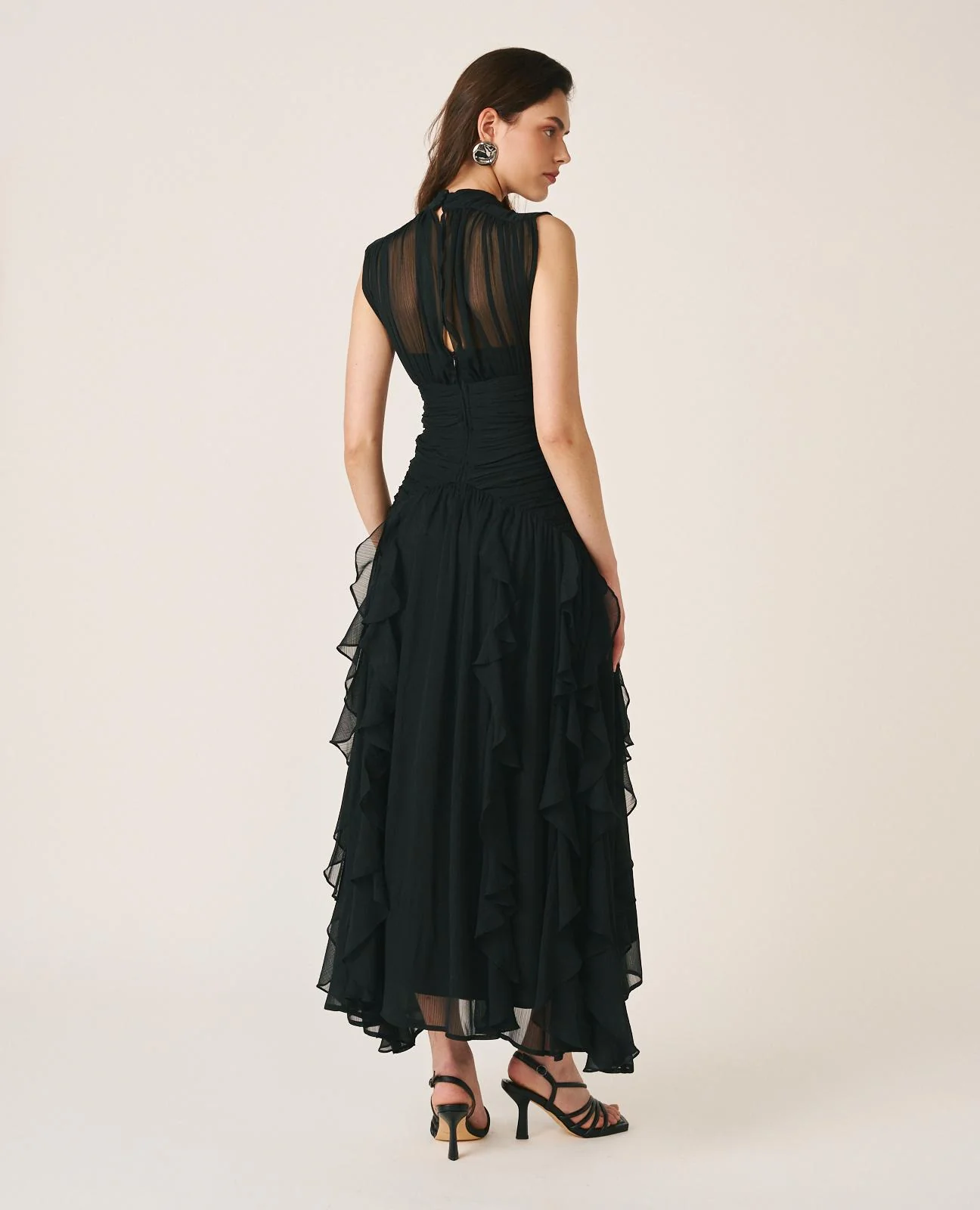 VESTIDO LARGO VOLANTES - Image 7