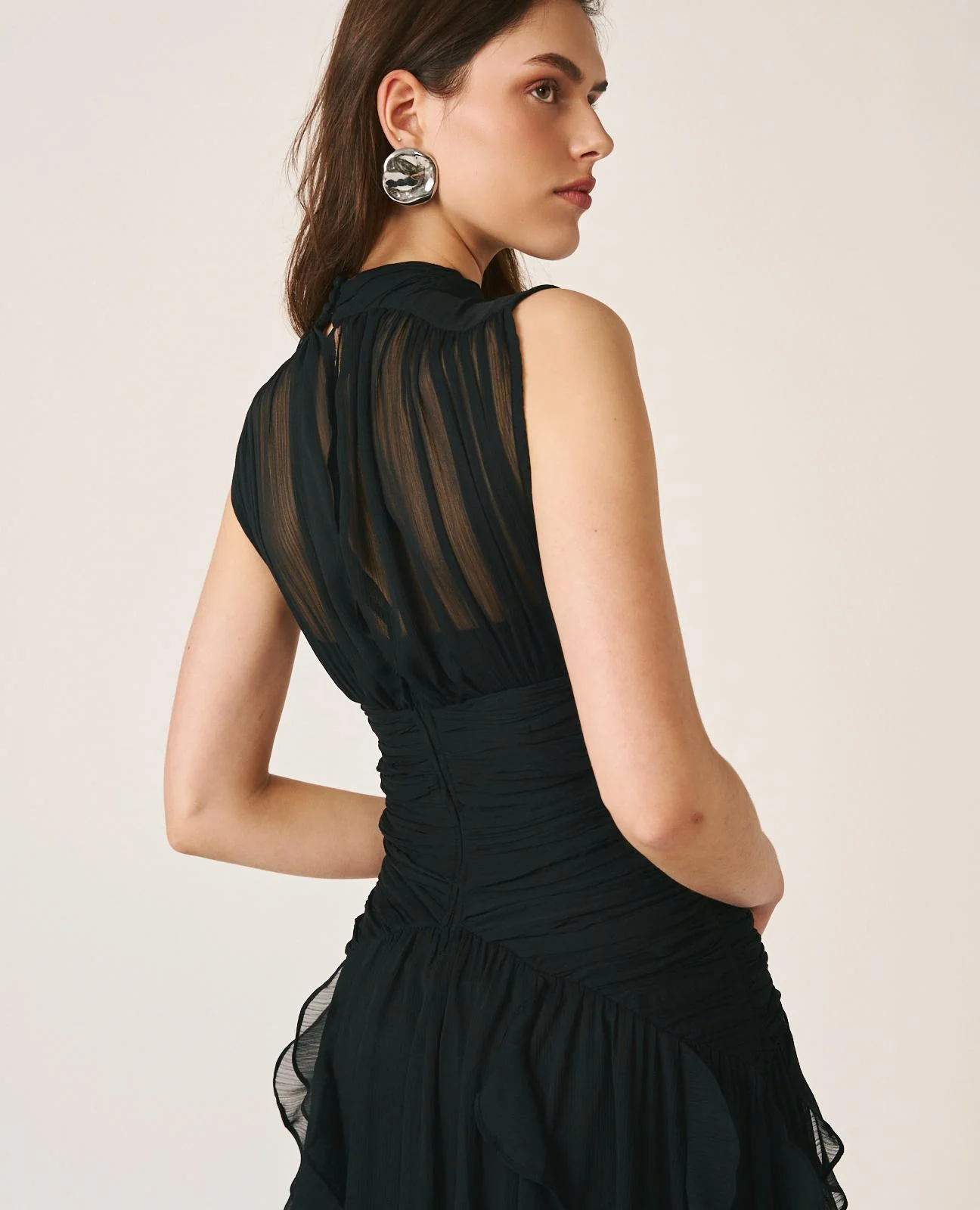 VESTIDO LARGO VOLANTES - Image 8