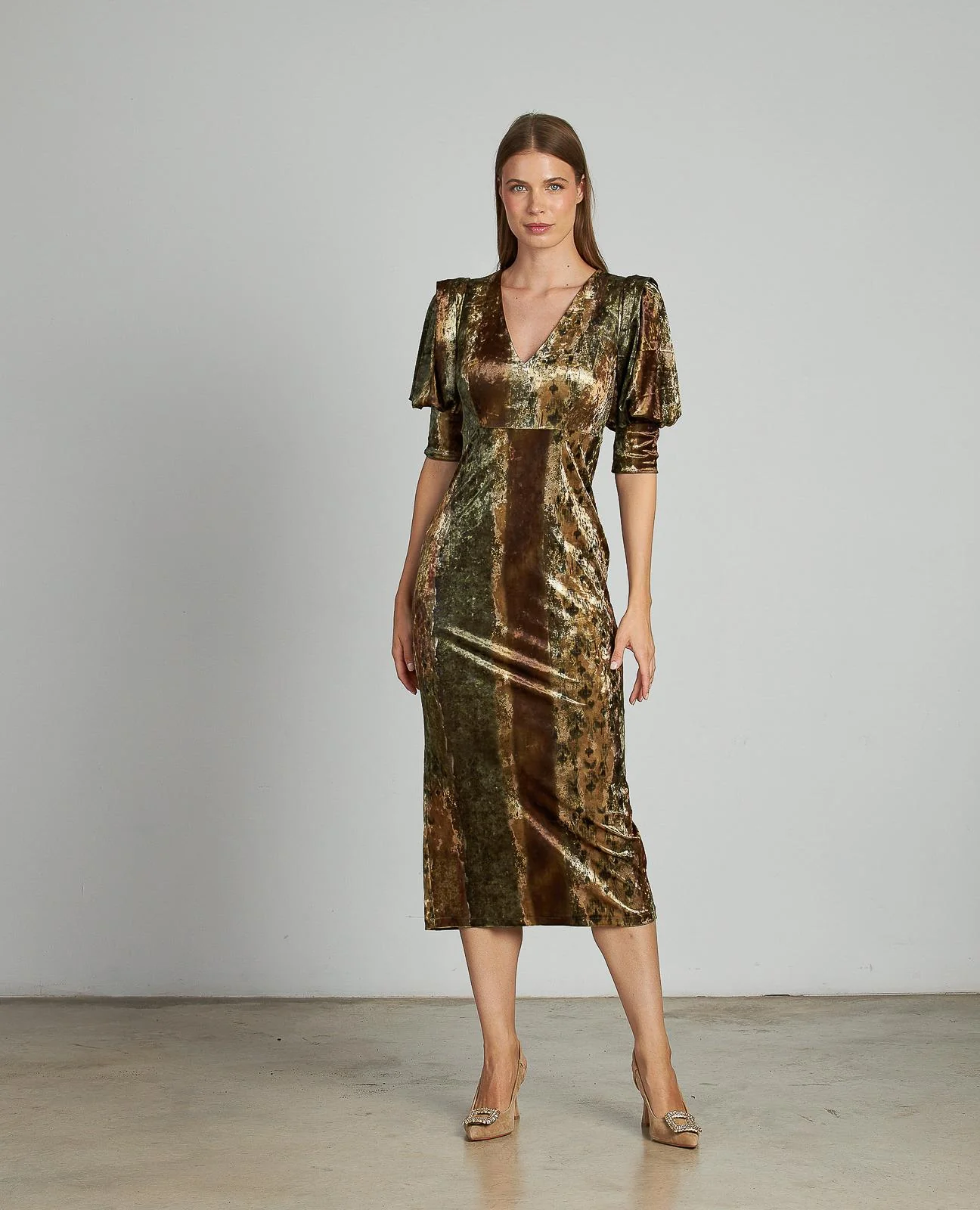 VESTIDO AJUSTADO ESTAMPADO - Image 3