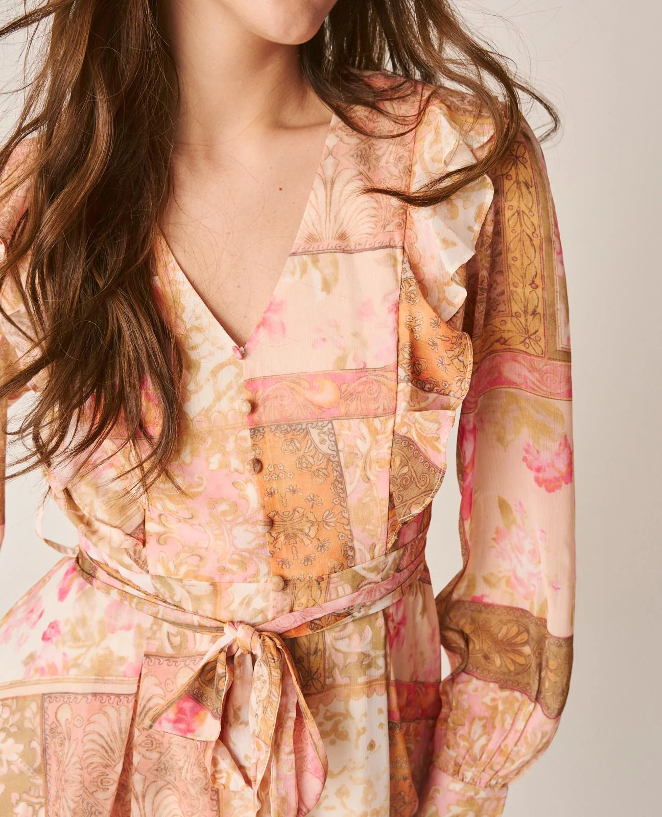 VESTIDO CORTO DETALLE VOLANTES - Image 5