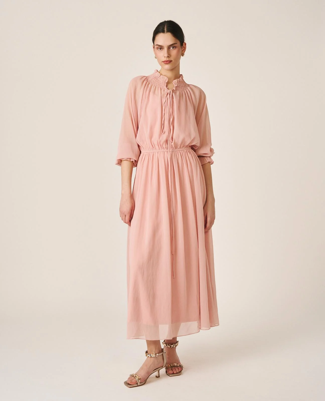 VESTIDO CUELLO FRUNCIDO - Image 4