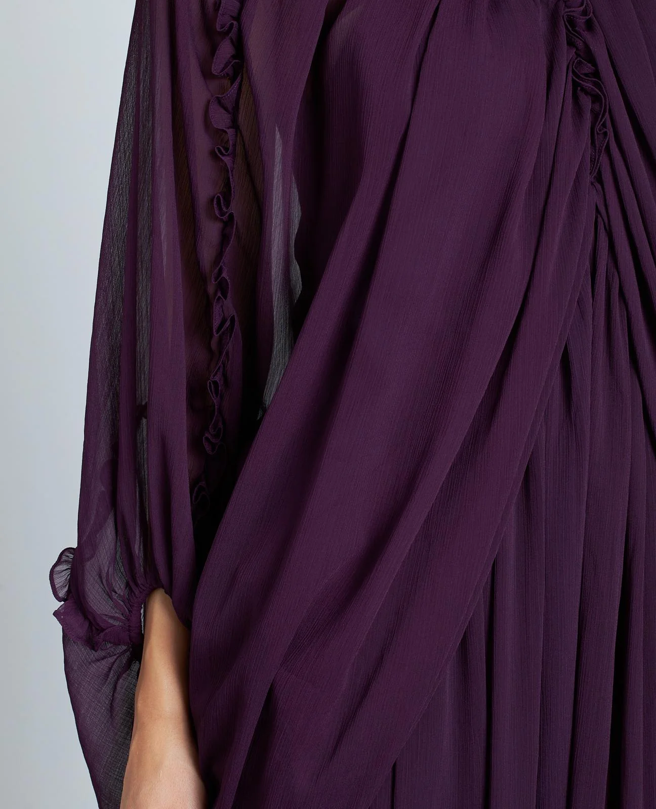 VESTIDO DRAPEADO SEMITRANSPARENTE - Image 5
