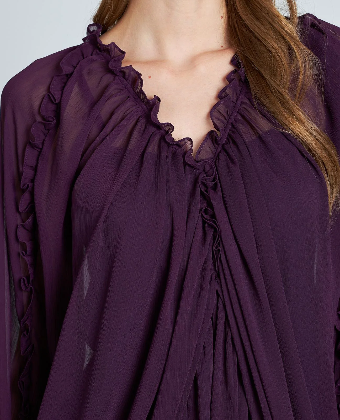 VESTIDO DRAPEADO SEMITRANSPARENTE - Image 6