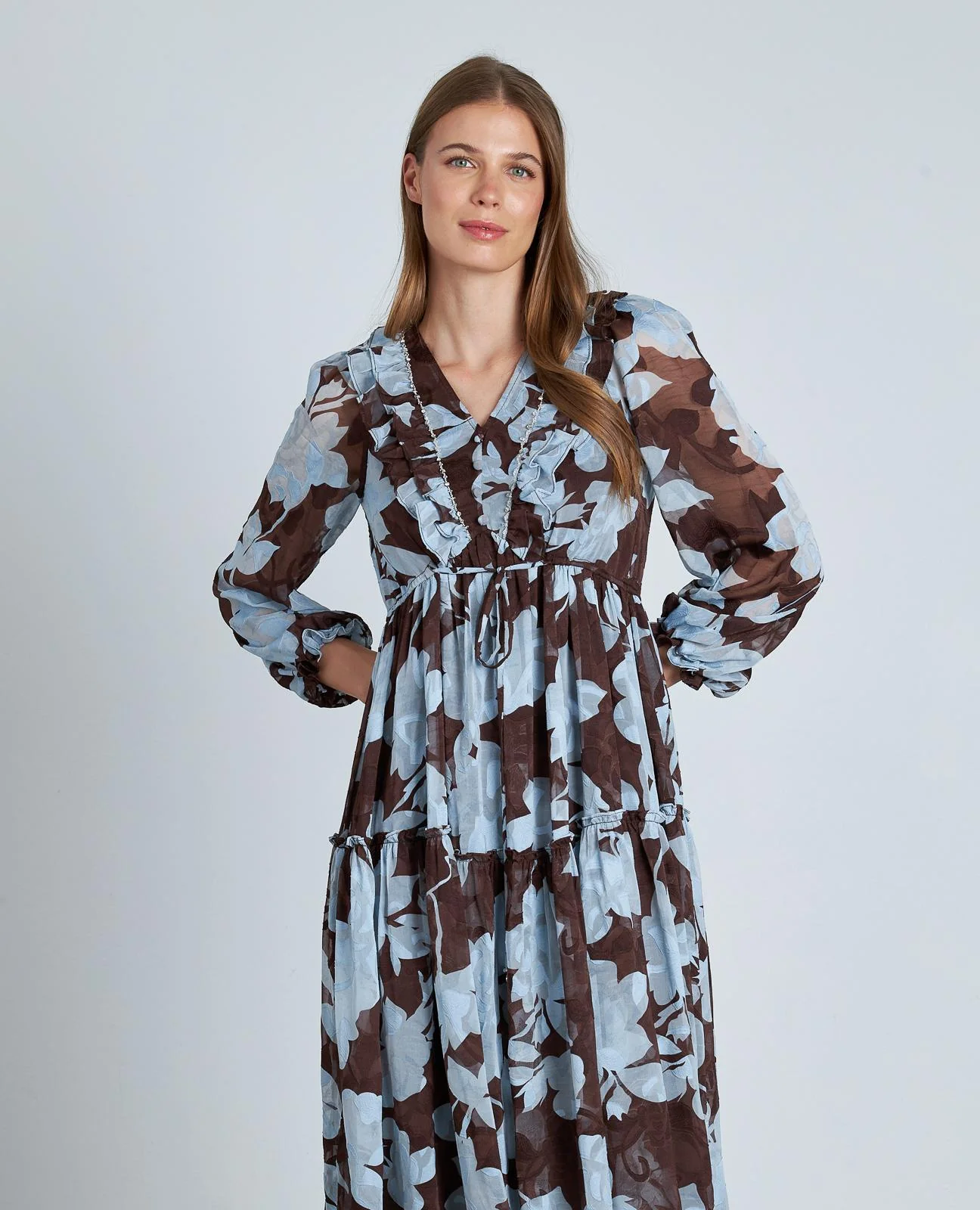 VESTIDO ESTAMPADO CINTURA AJUSTABLE - Image 2