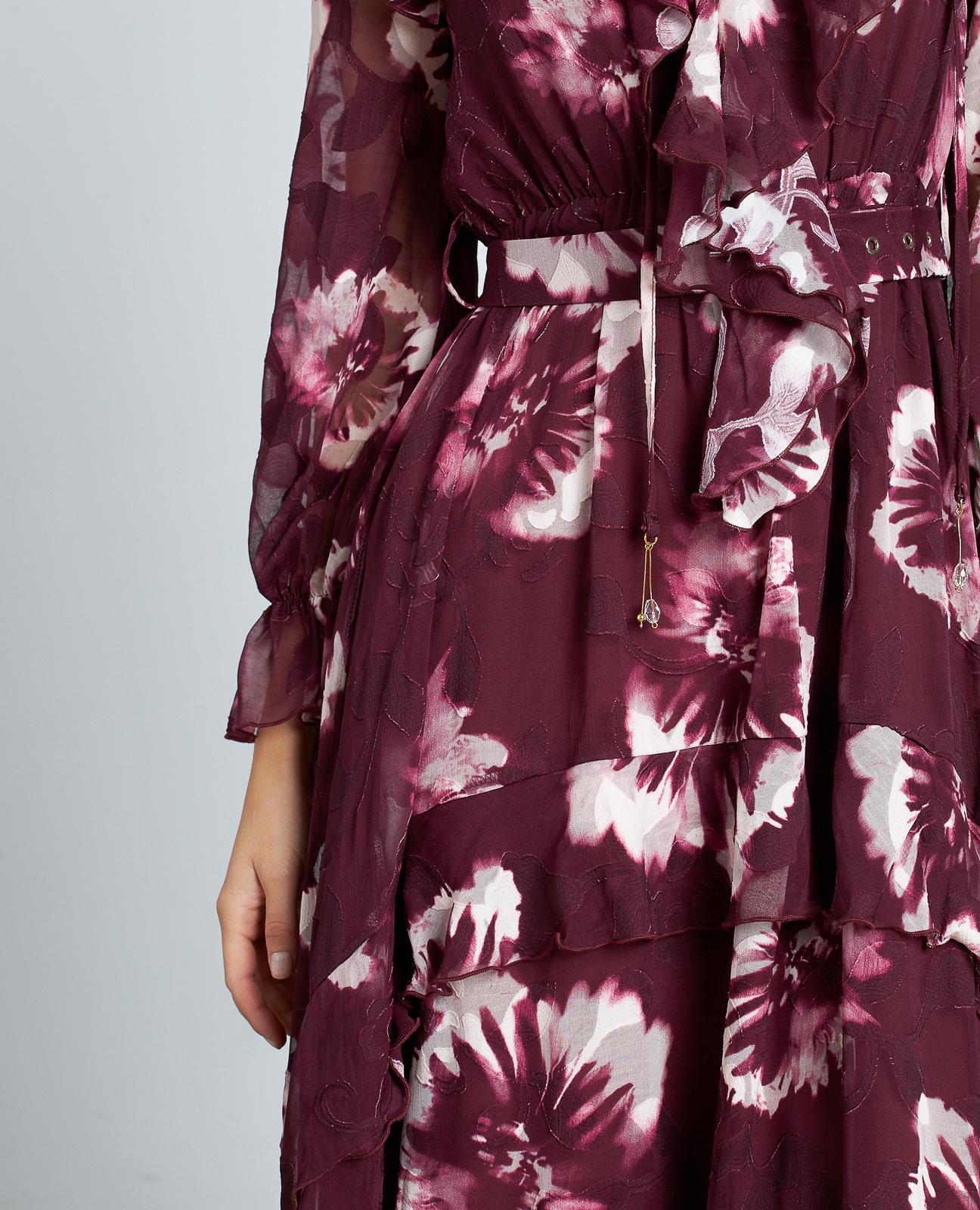 VESTIDO ESTAMPADO VOLANTES CINTURÓN - Image 5