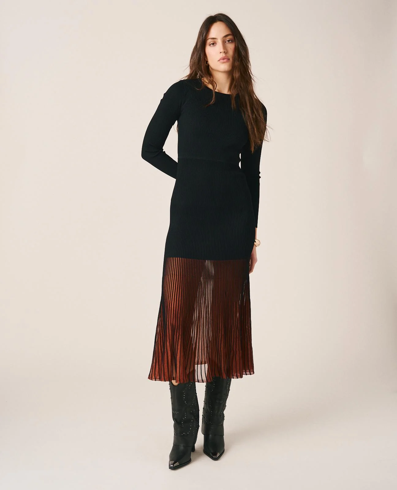 VESTIDO FALDA PLISADA - Image 6