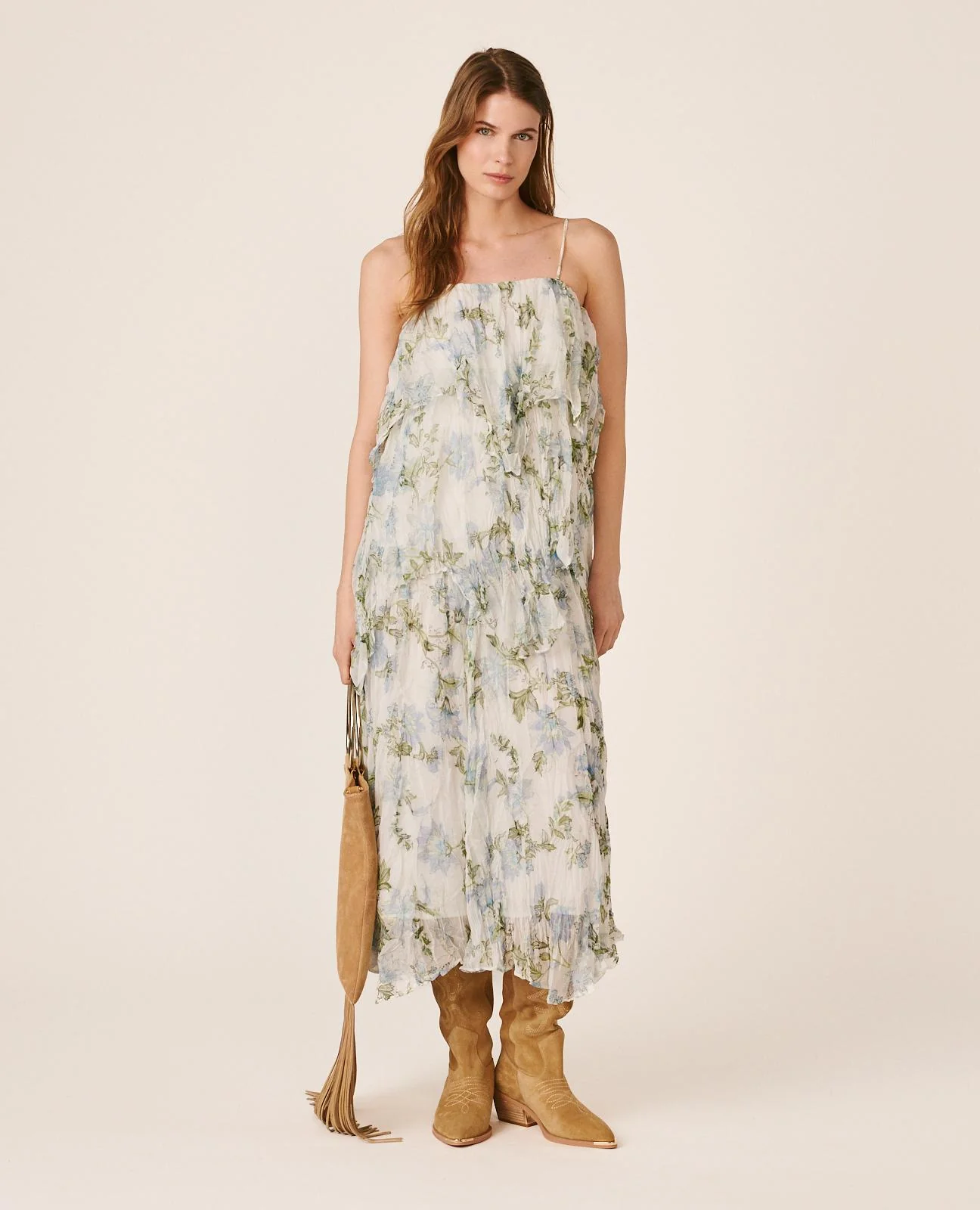 VESTIDO GASA FLORAL