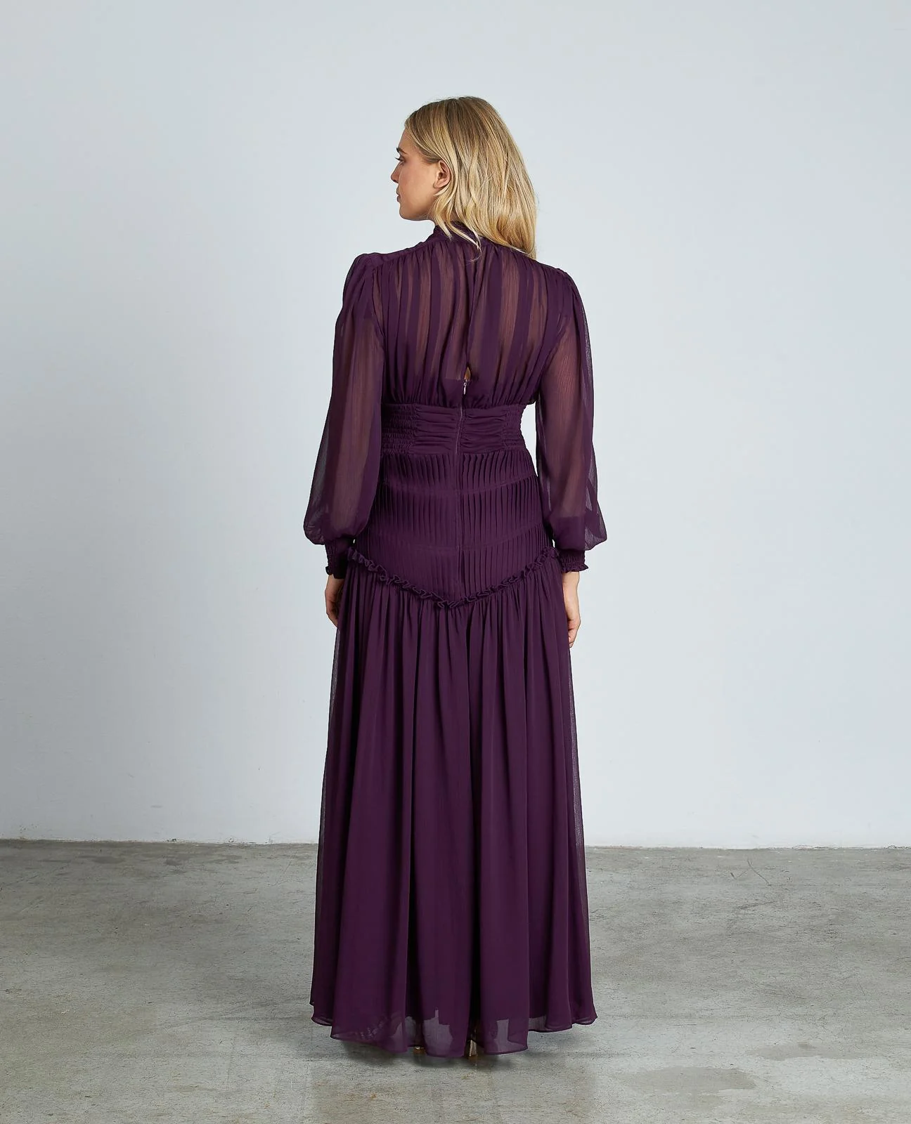 VESTIDO LARGO CON FRUNCIDO - Image 7