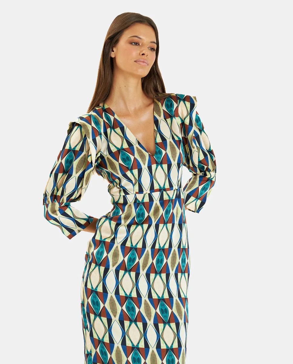 VESTIDO LARGO ESTAMPADO - Image 2