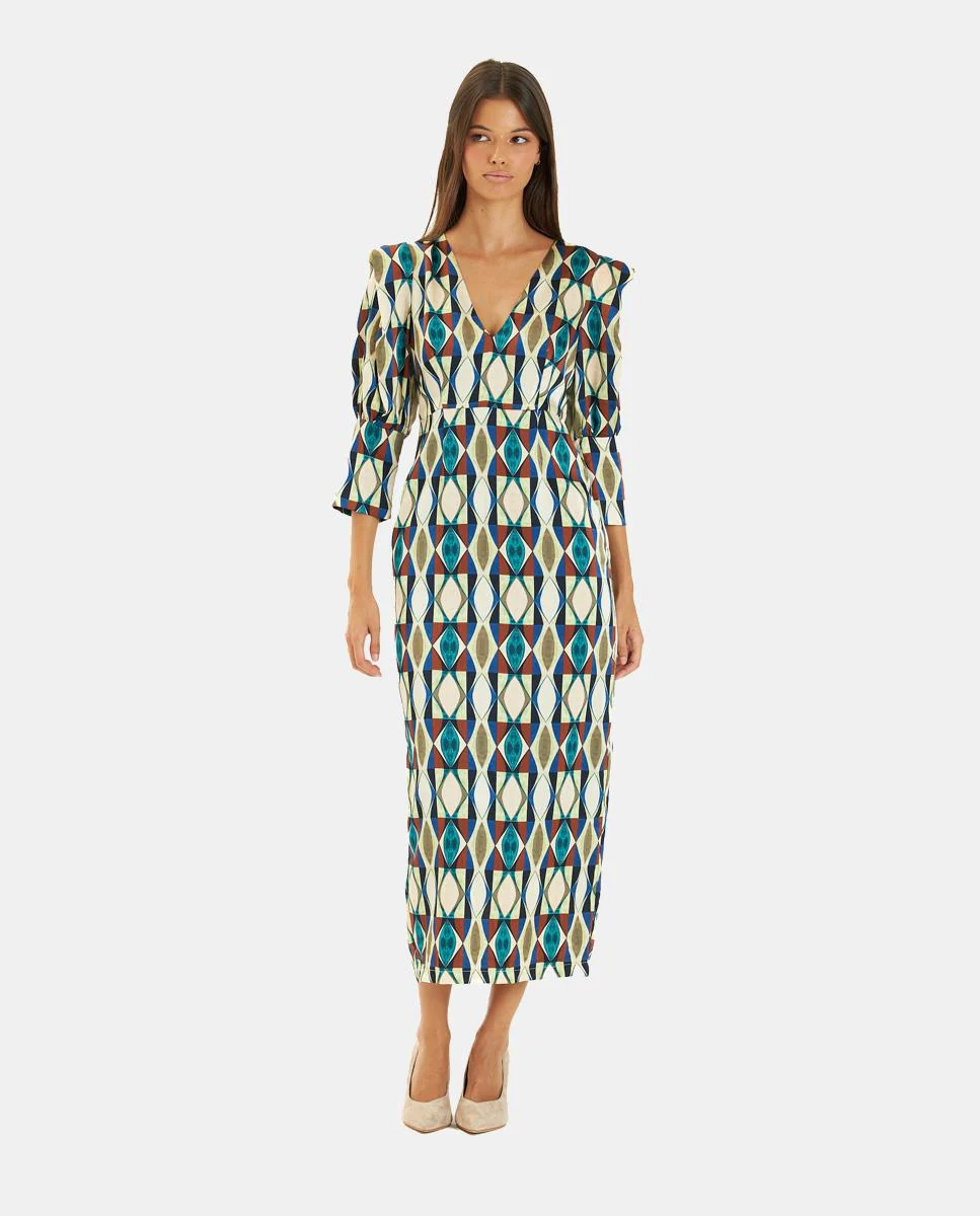 VESTIDO LARGO ESTAMPADO - Image 4