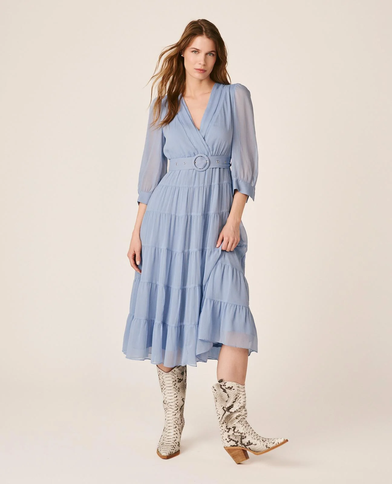 VESTIDO LARGO GASA - Image 3