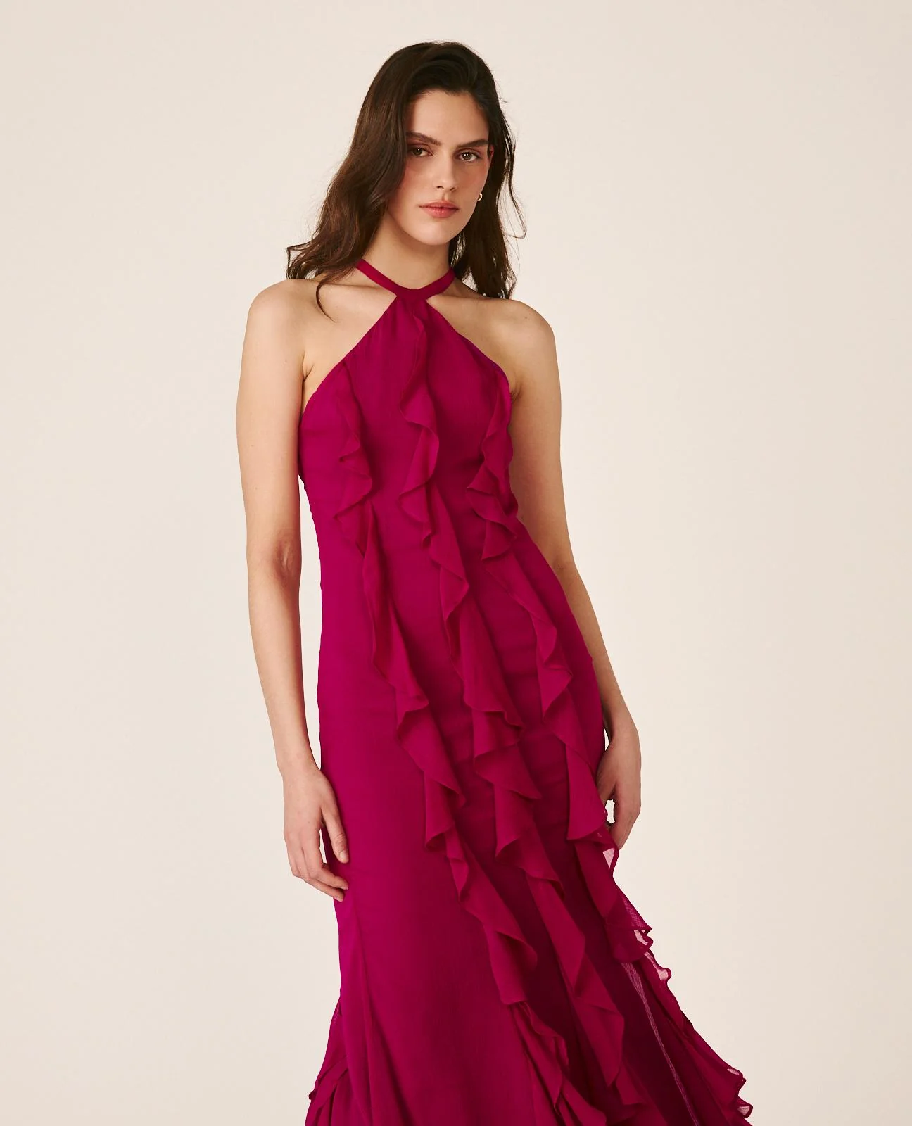 VESTIDO LARGO LISO