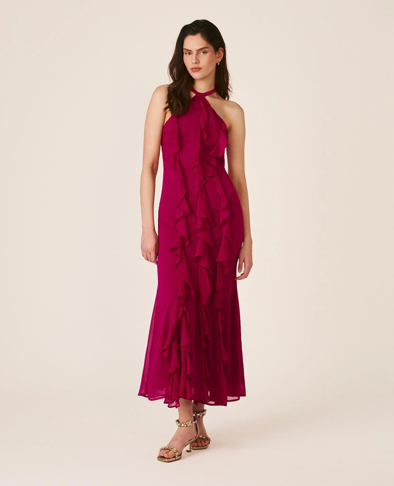 VESTIDO LARGO LISO - Image 2