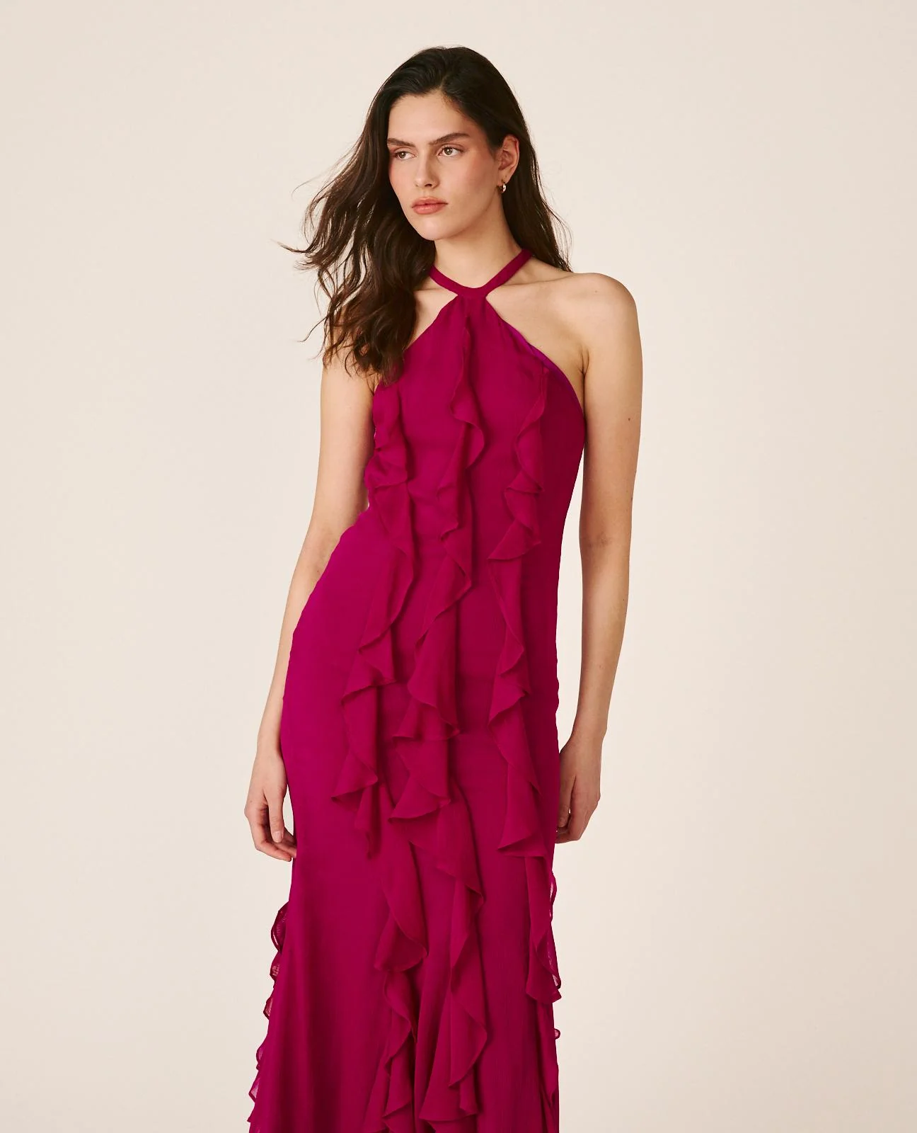 VESTIDO LARGO LISO - Image 5