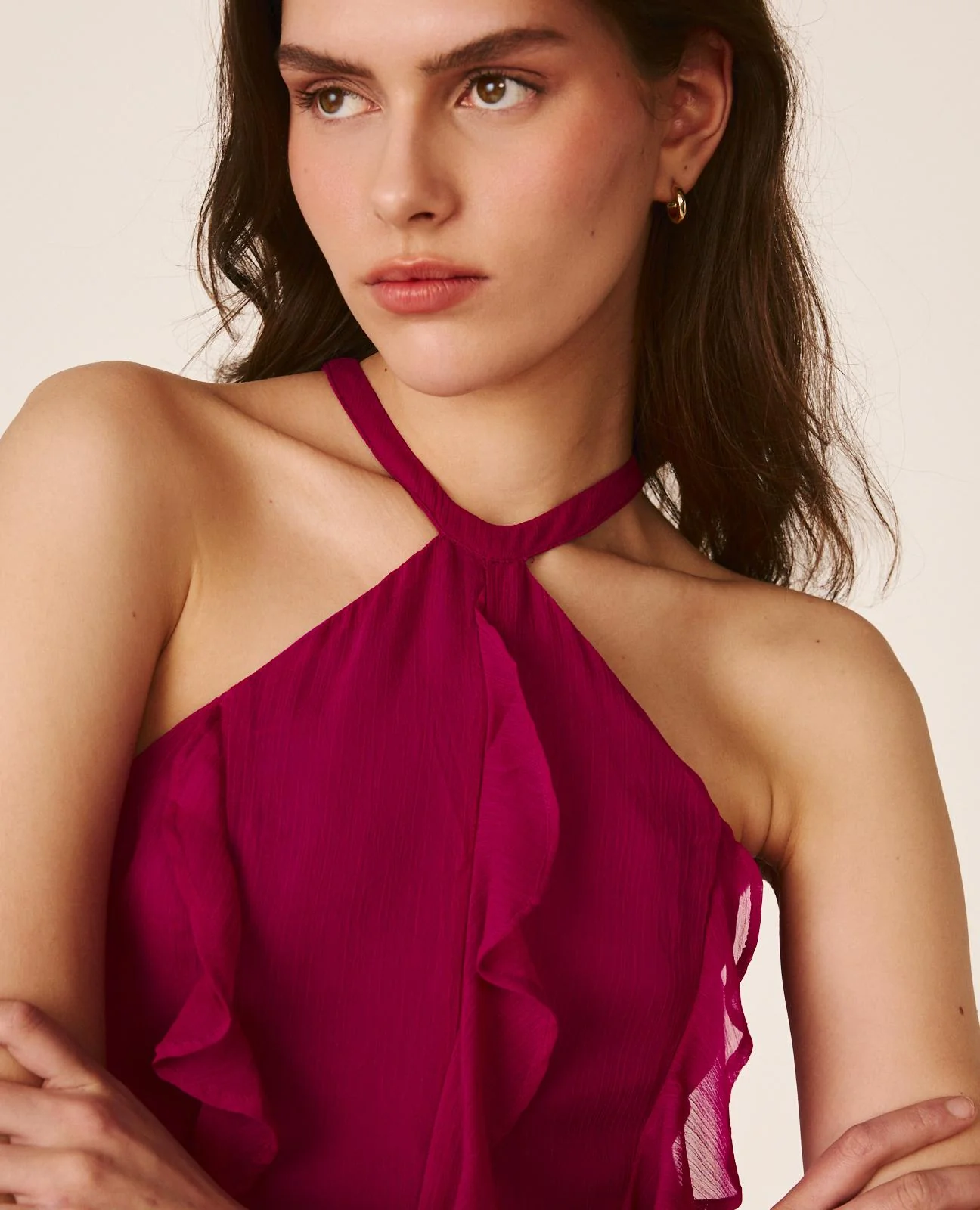 VESTIDO LARGO LISO - Image 6