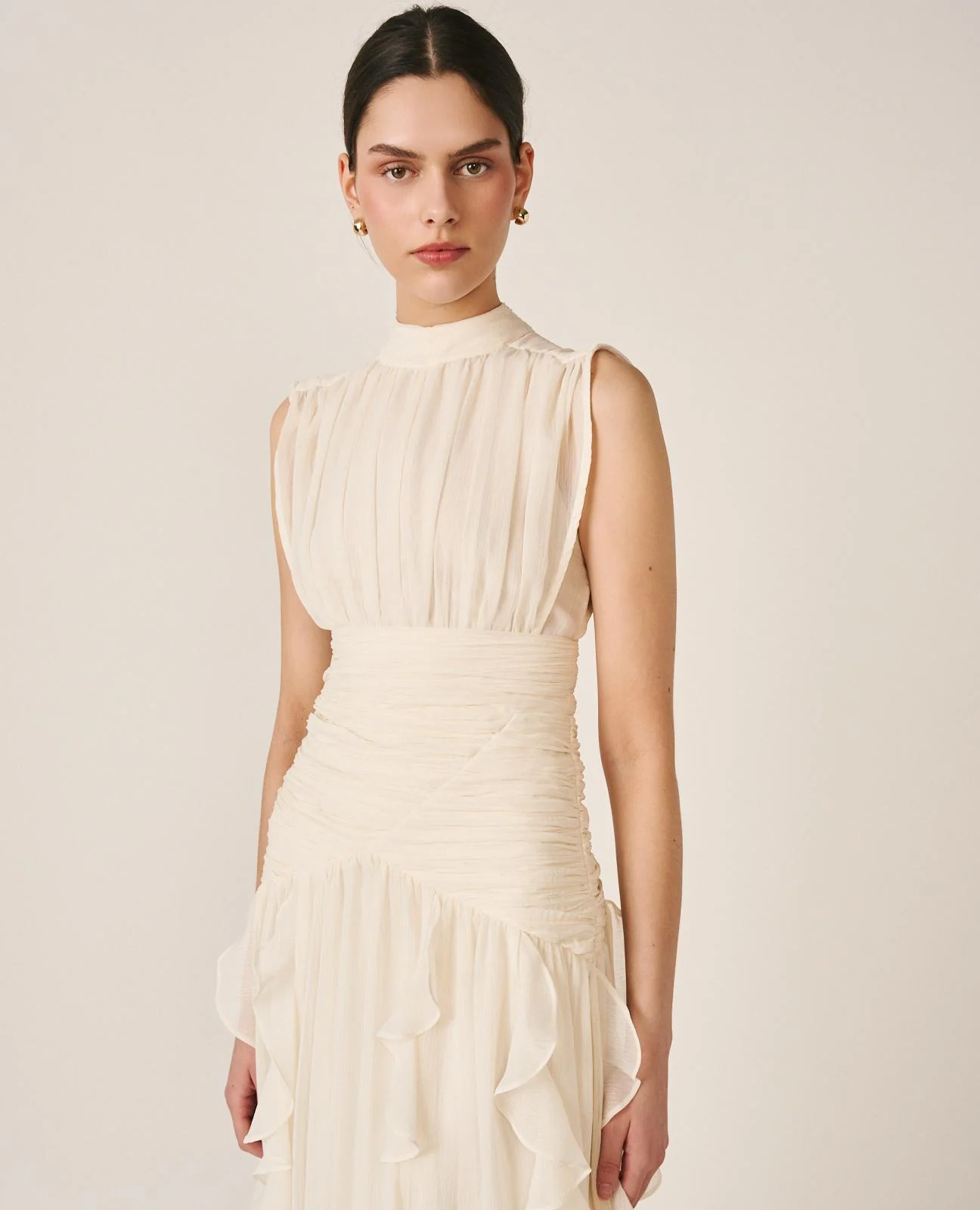 VESTIDO LARGO VOLANTES - Image 2