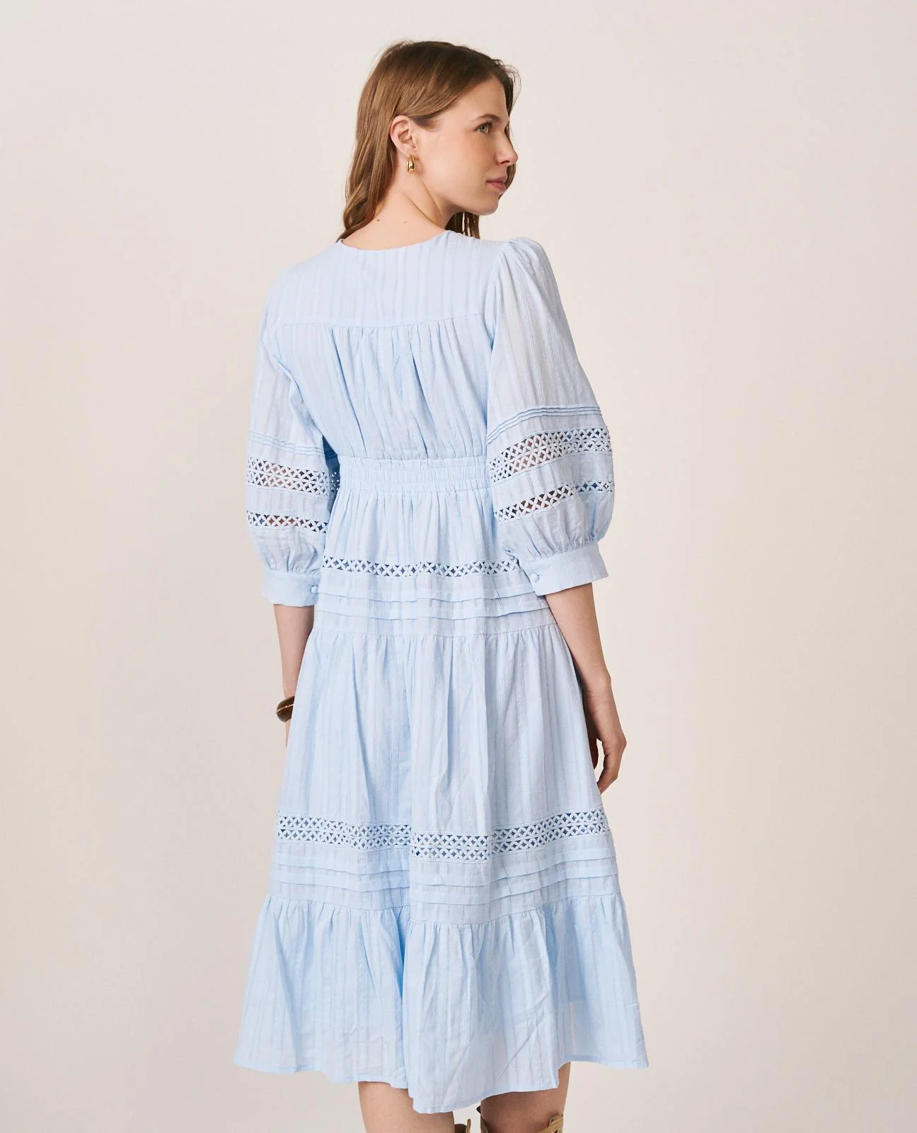 VESTIDO MANGA ABLUSADA - Image 6